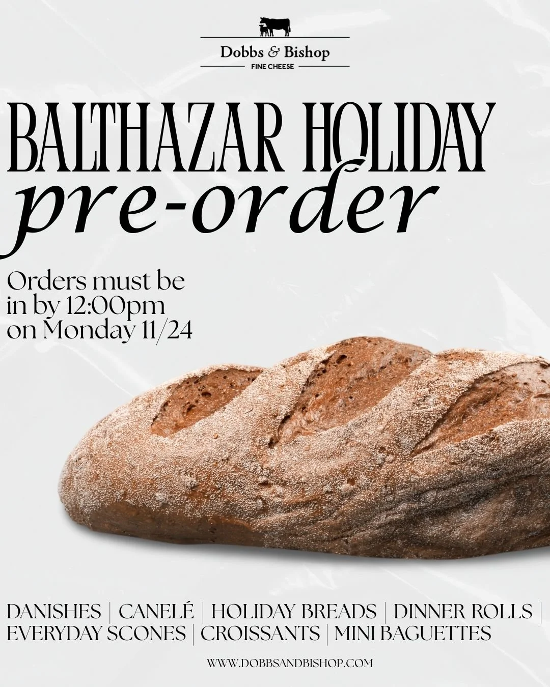 Yes, We’re a Cheese Shop… but We’re Also Having a Holiday Pie (and Bread!) Sale