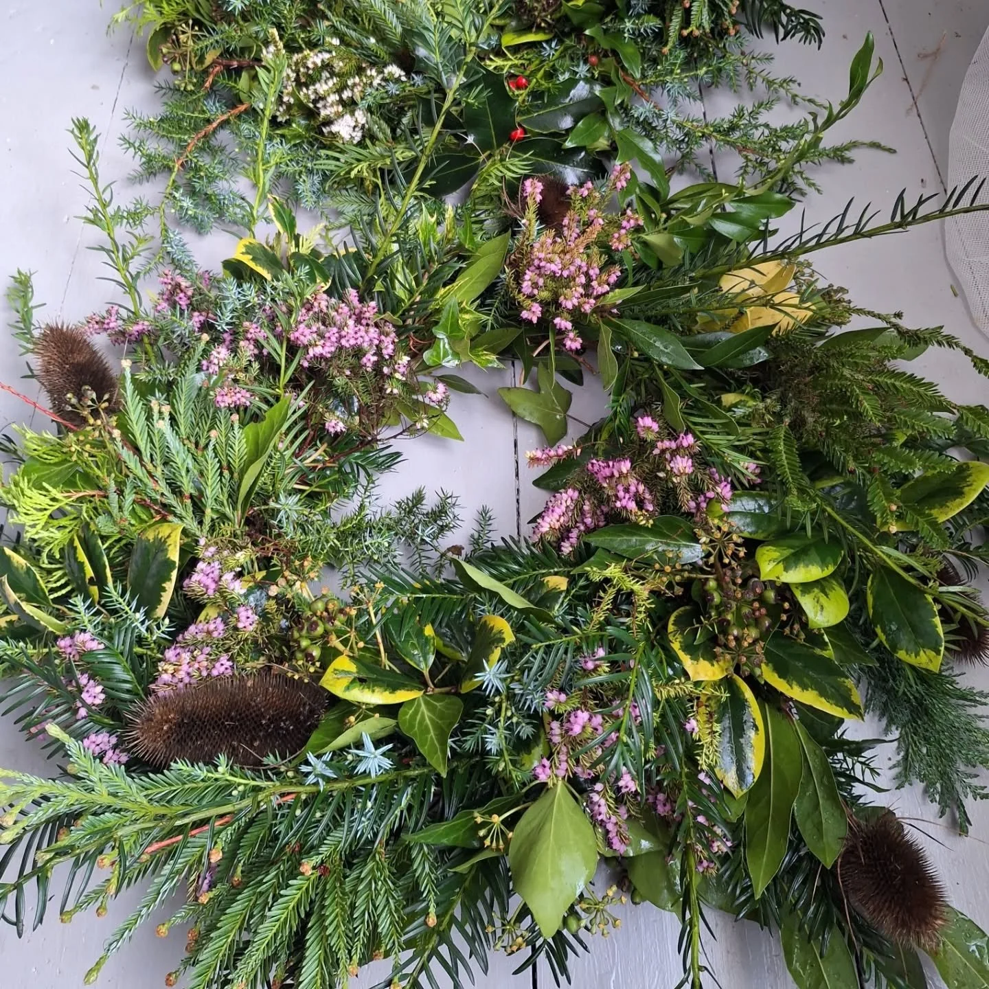 Is it too early to be Christmas Wreathing?? 
I don't care, really, it makes me so happy making these!! I mostly use prunings from my own garden and they are full compostable

Easy to make, good for mental health to be doing something creative and bri