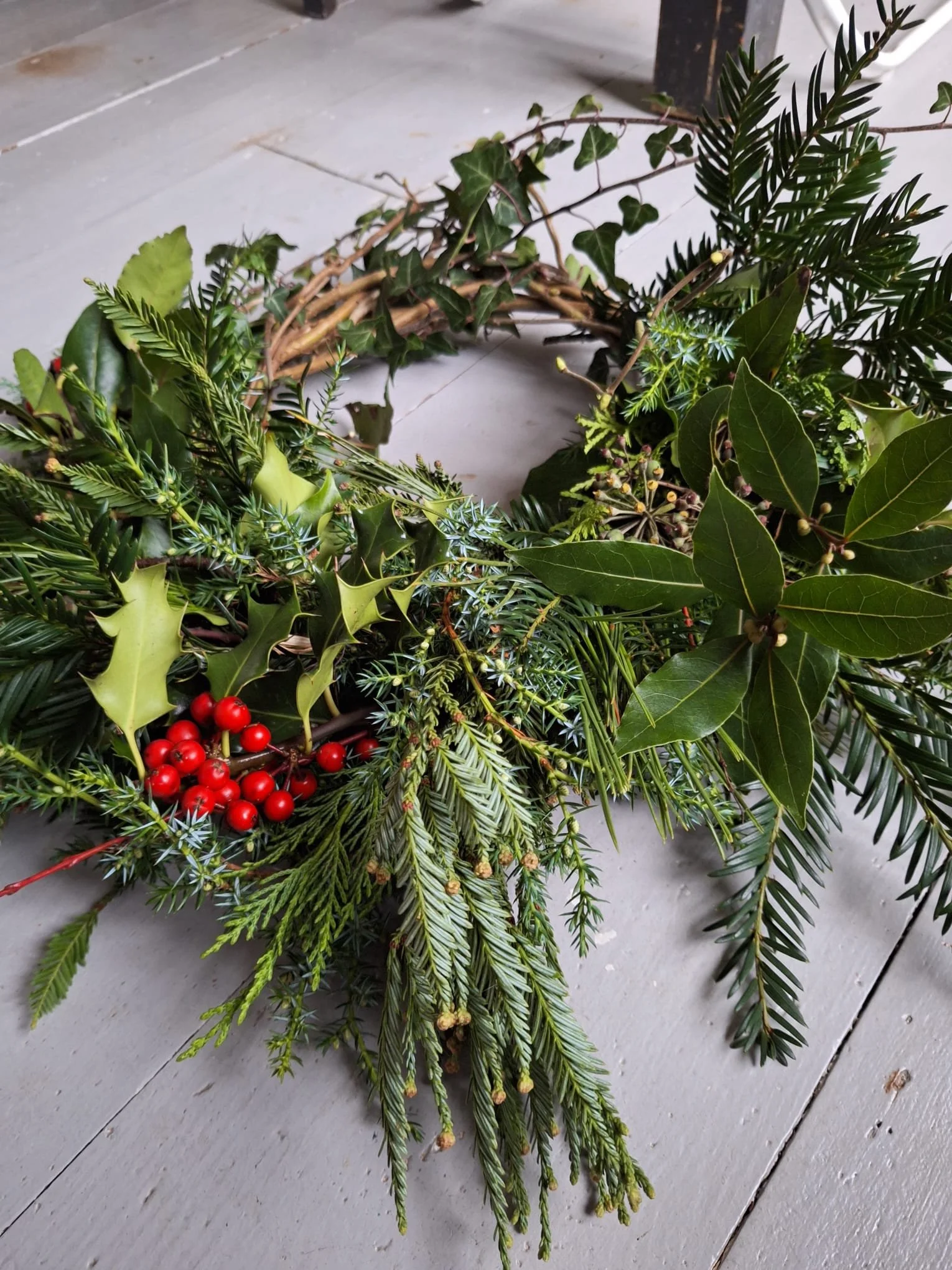 From Garden to Door: A Midwinter Wreath-Making Ritual