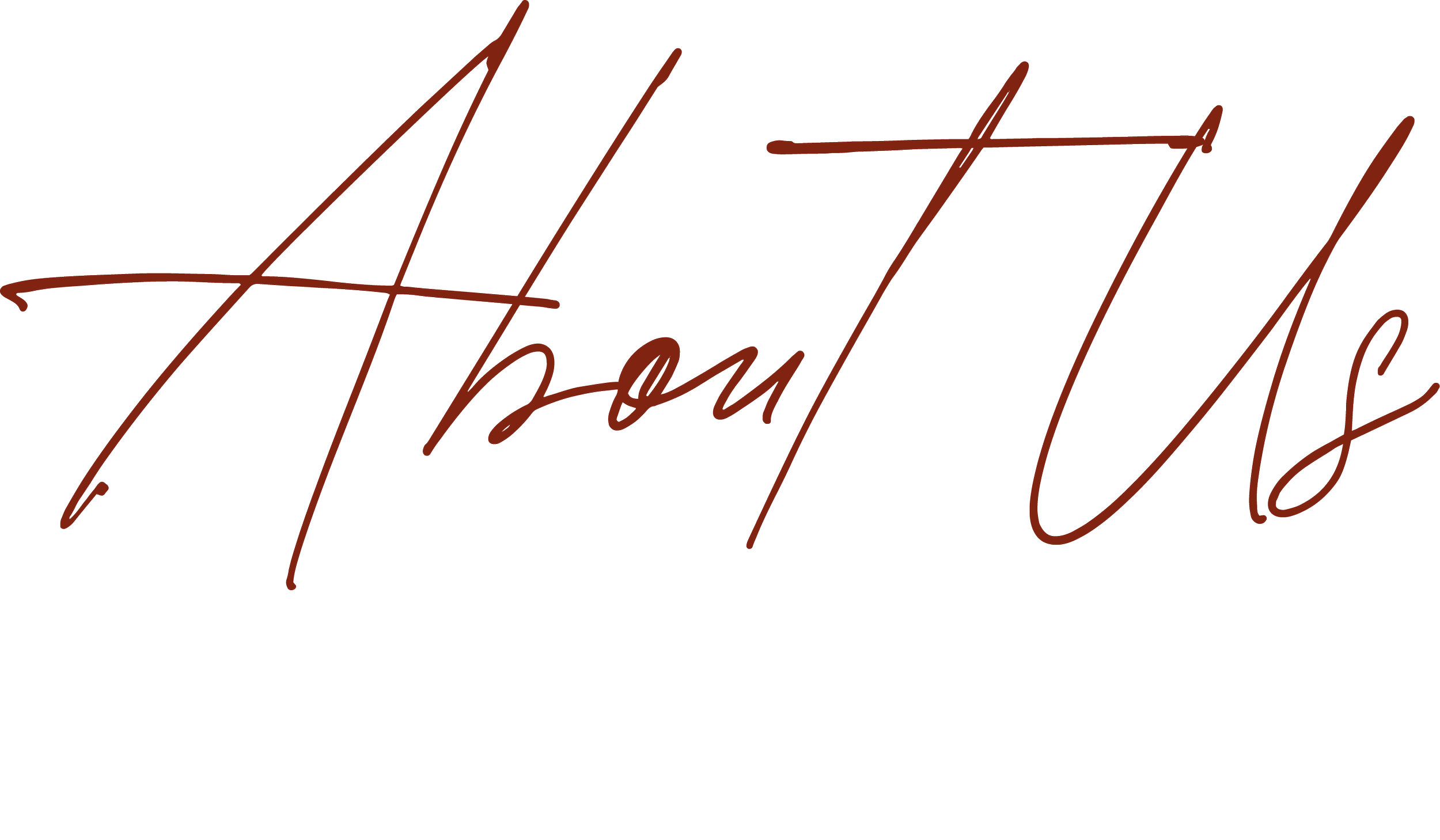 Stylized handwriting of the words "Thou US" in brown on a transparent background.