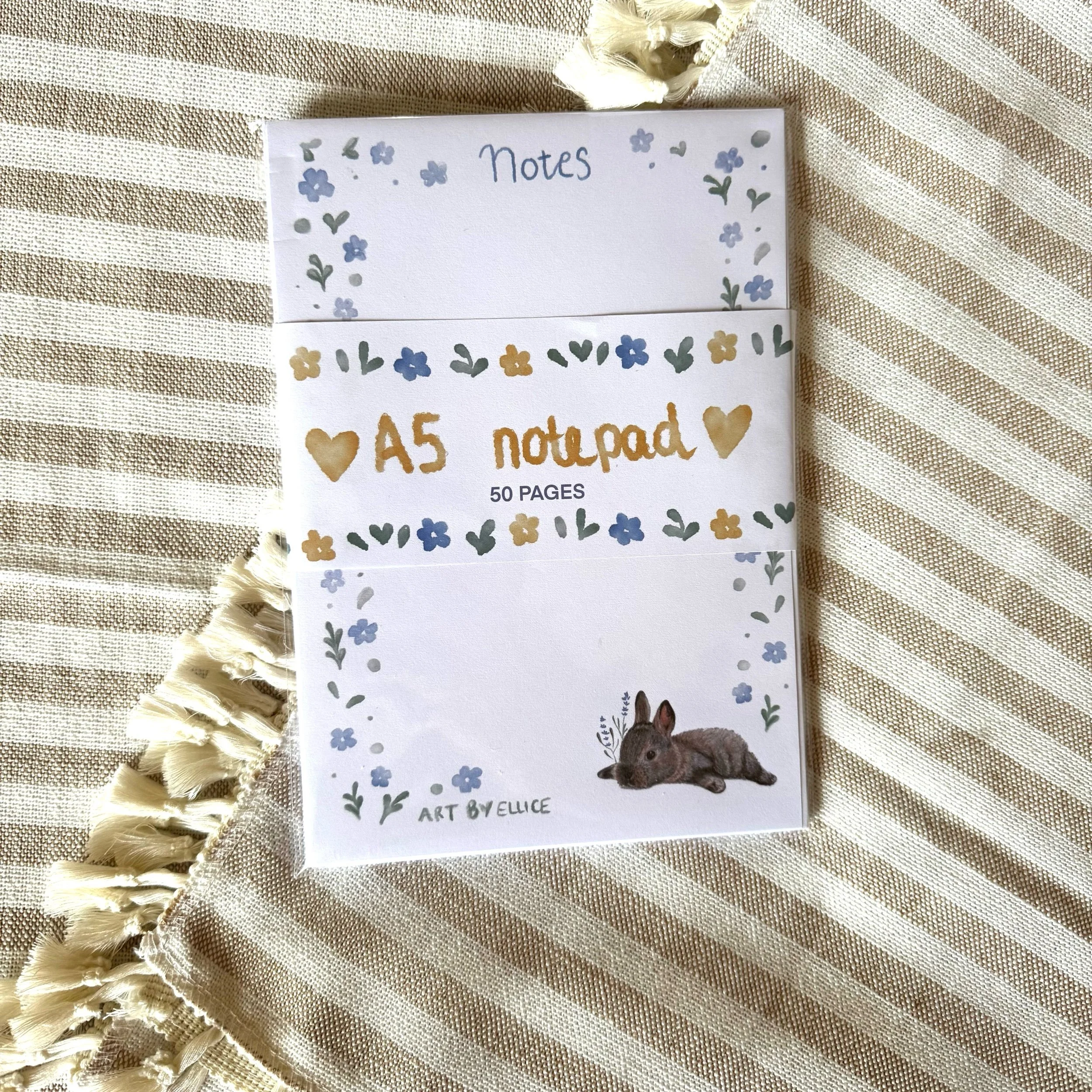 Flopsy Bunny A5 Notepad - 50 Pages