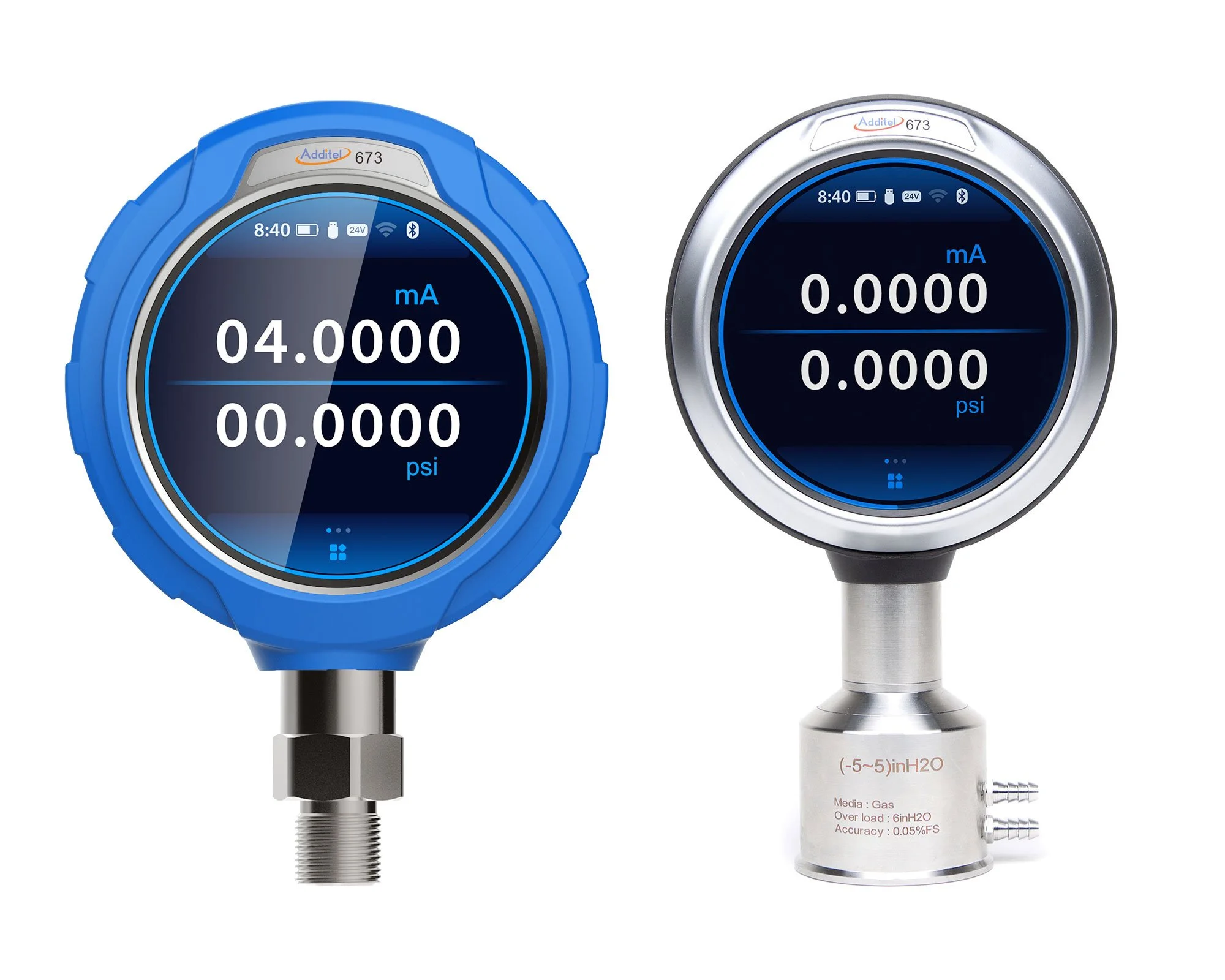 Additel 673 Advanced Digital Pressure Calibrator - -15 to 15 psi