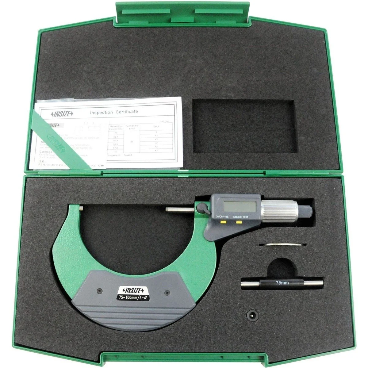 INSIZE DIGITAL OUTSIDE MICROMETER 3-4"/75-100MM