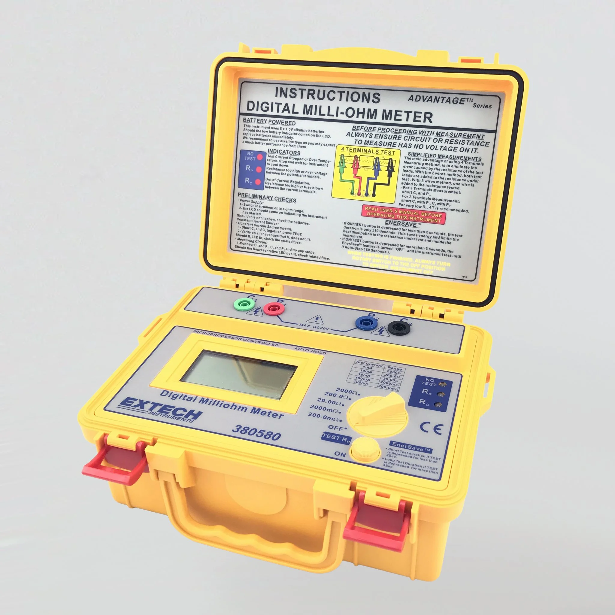 EXTECH BATTERY POWERED MILLIOHM METER