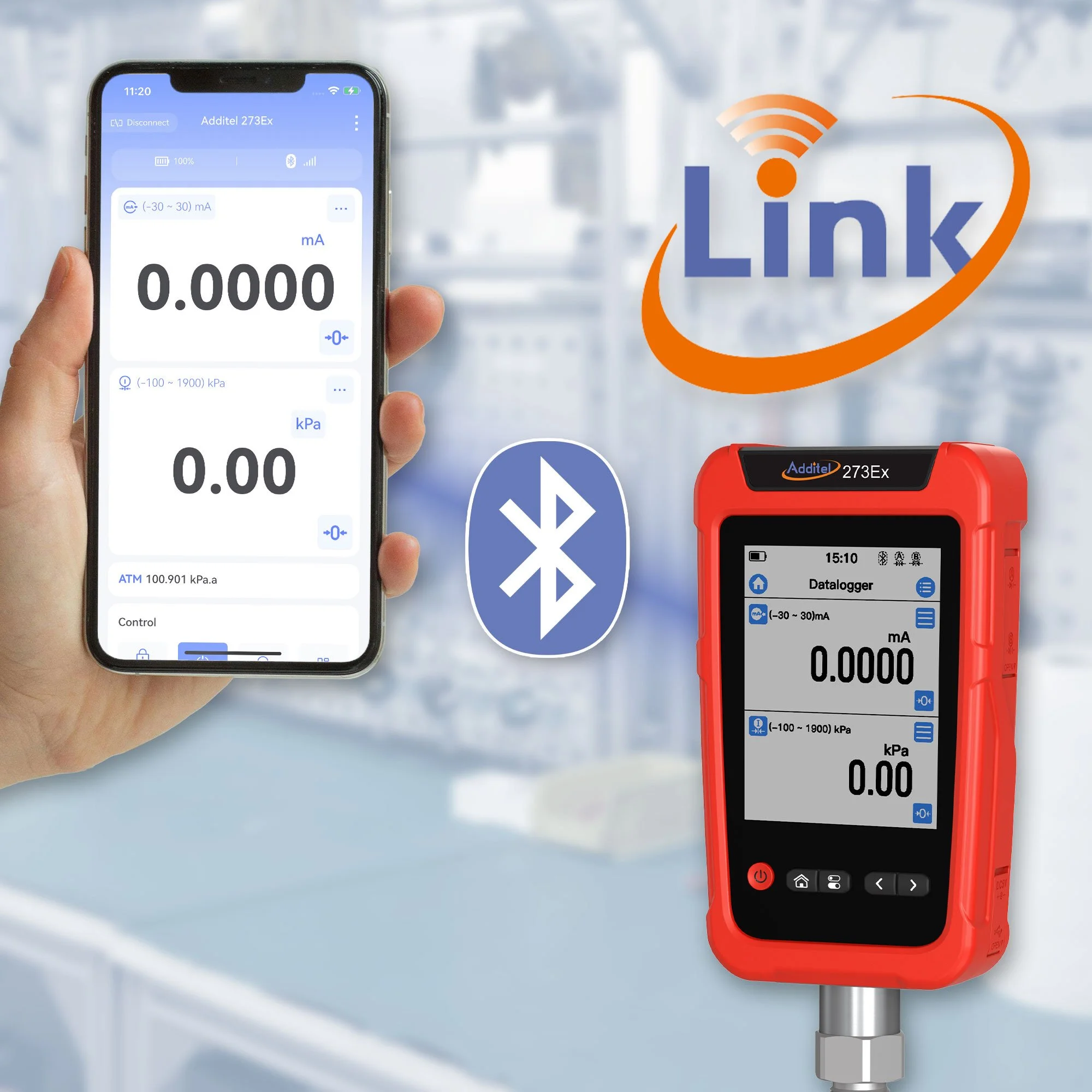 Additel 273Ex Handheld Pressure Calibrator - Bluetooth Functions
