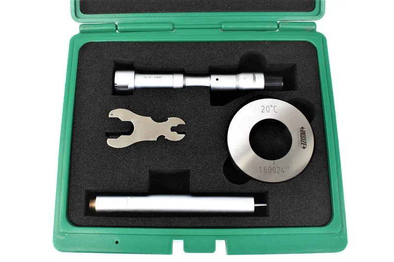 INSIZE THREE POINTS INSIDE MICROMETER 1.2-1.6X .0002"
