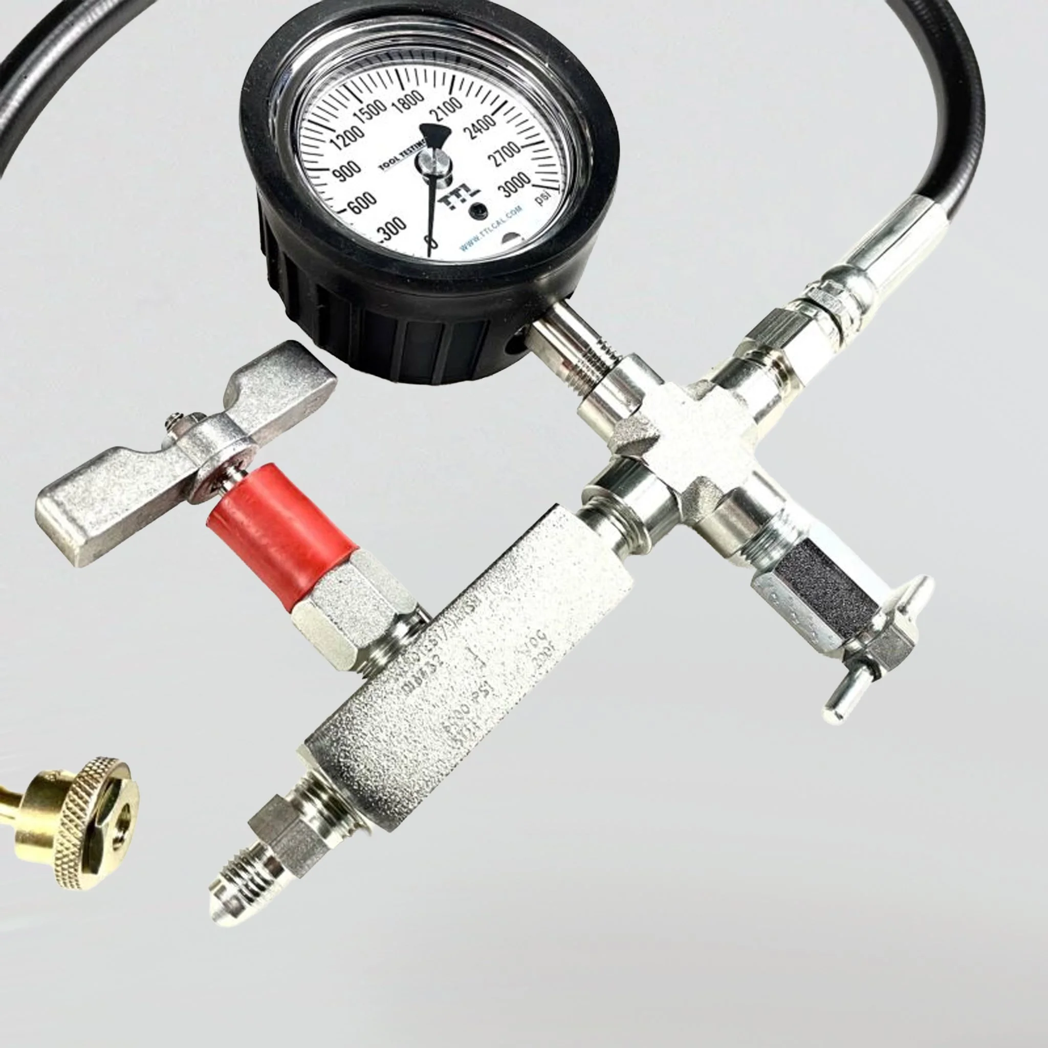 TTL-3000-ASG - TTL ANALOG AIRCRAFT STRUT GAUGE, 0-3000 PSI