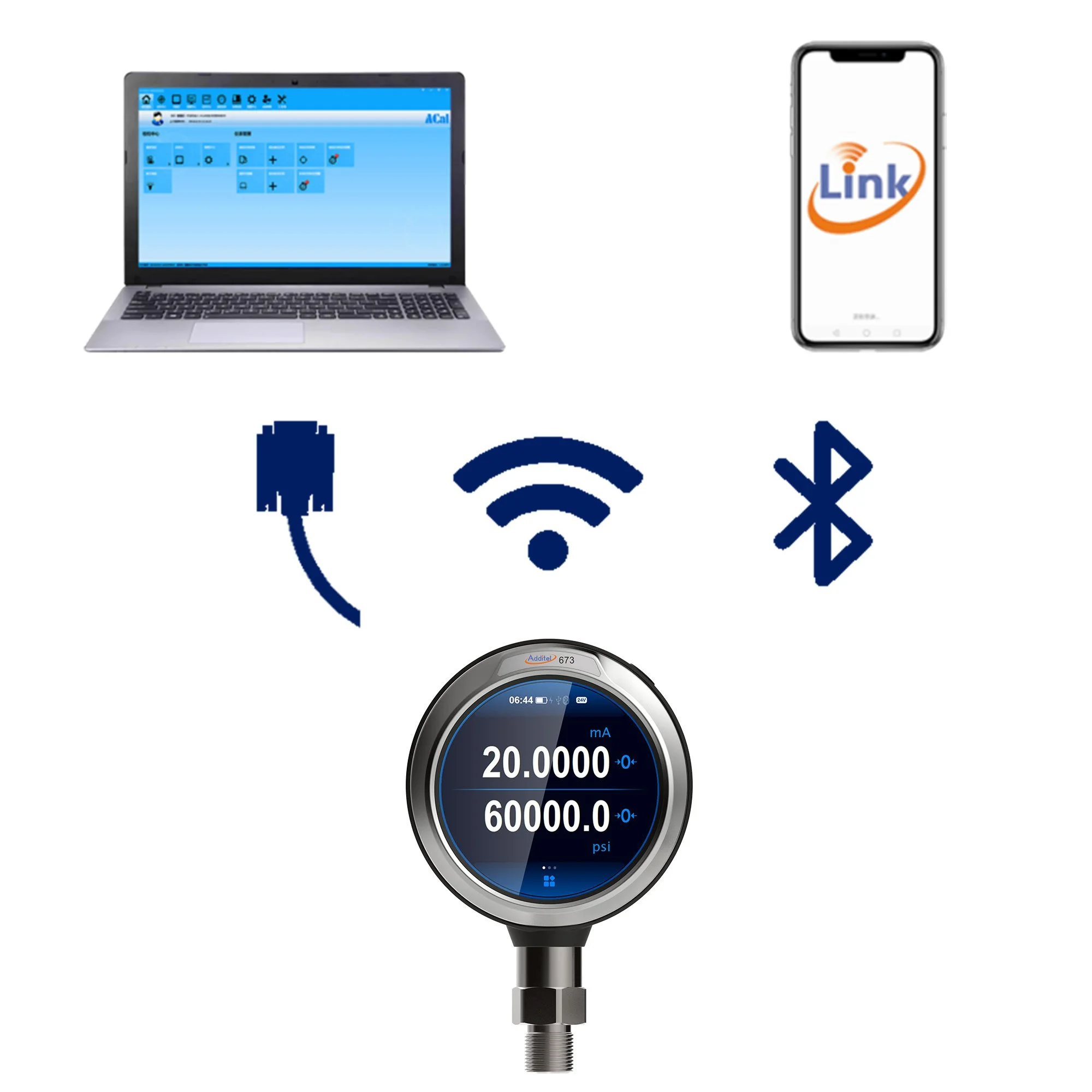 Additel 673 Advanced Digital Pressure Calibrator - -15 to 15 psi