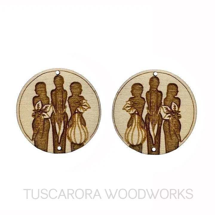 3 Sisters Wooden Center Cabochon
