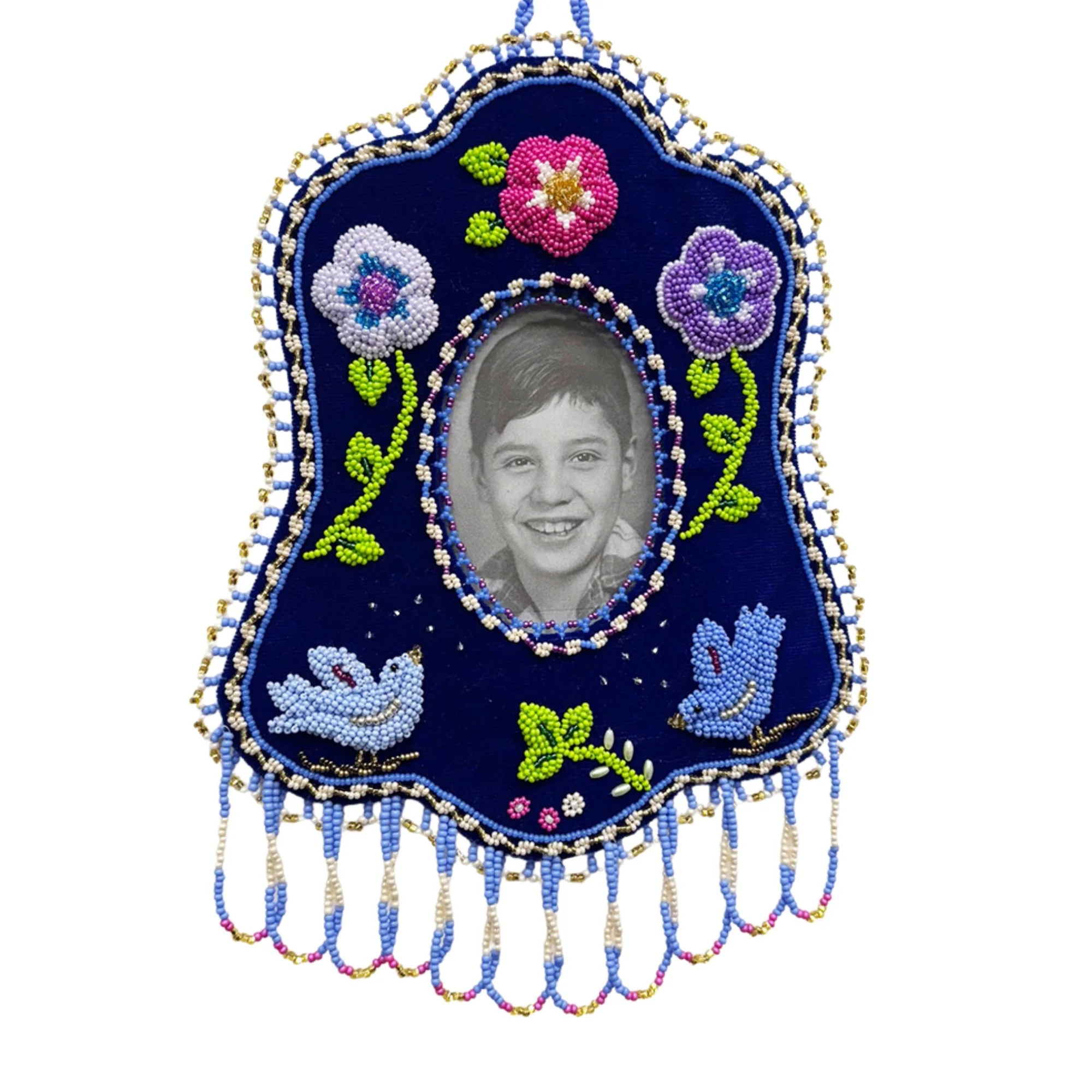 Beaded Frame with Photo