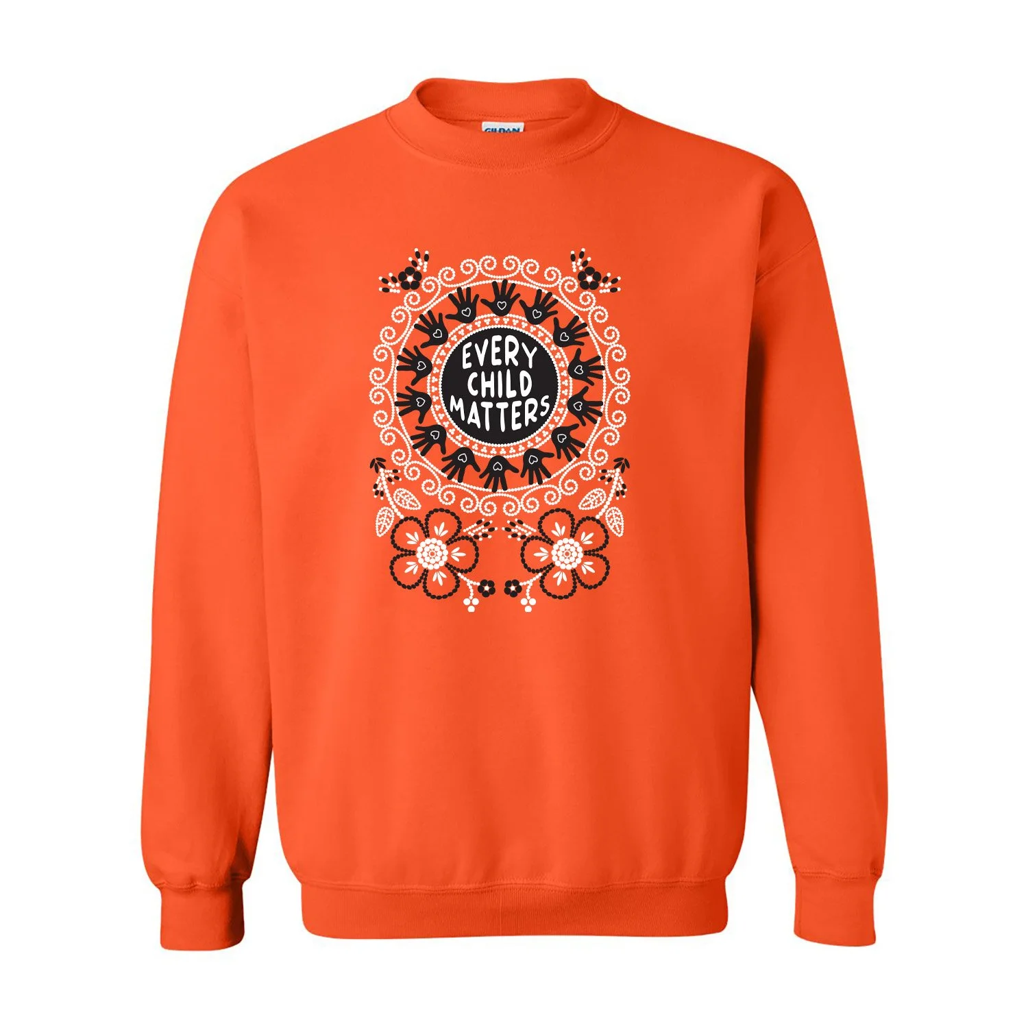 Orange Crewneck Sweatshirt