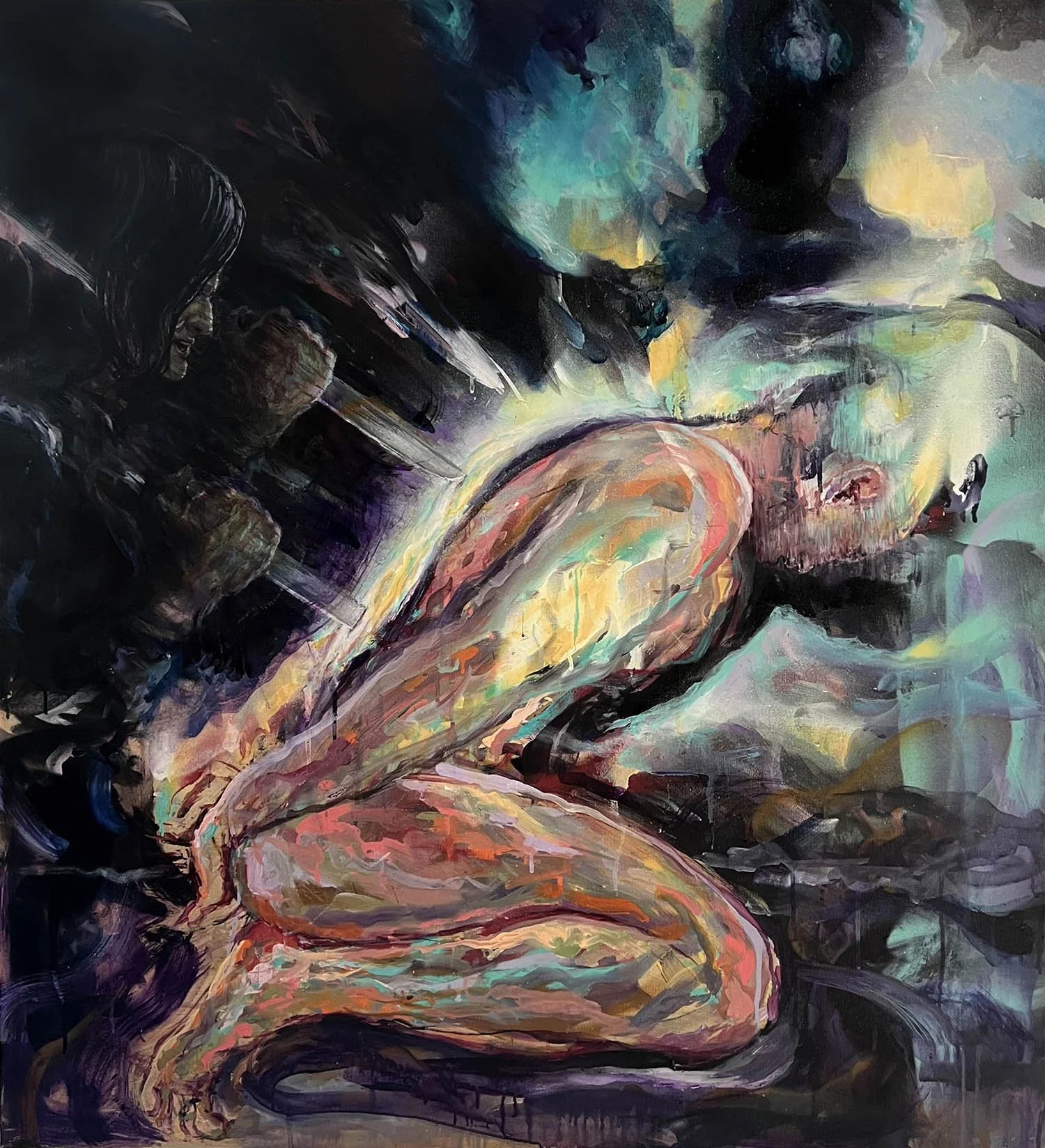 Threshold 2023, Acrylic on canvas,  110x100cm