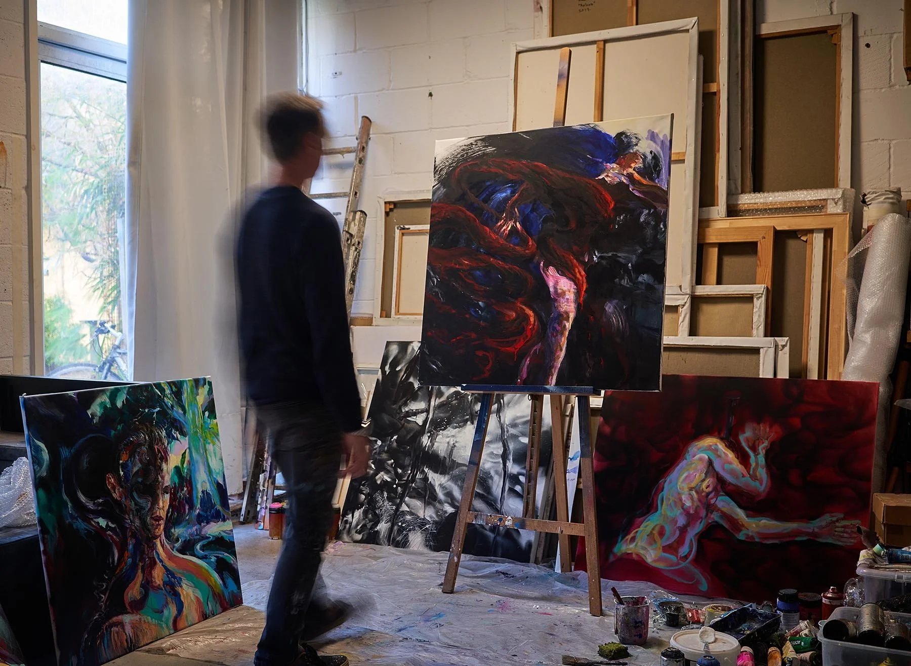 The Shadow Series, studio view