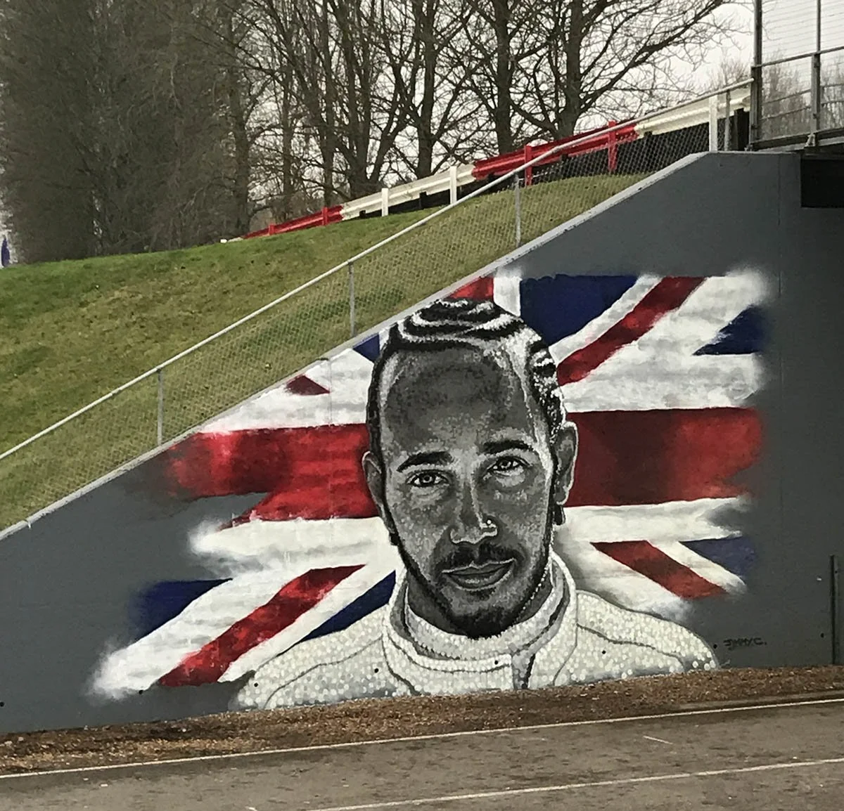PORTRAIT OF LEWIS HAMILTON 2019