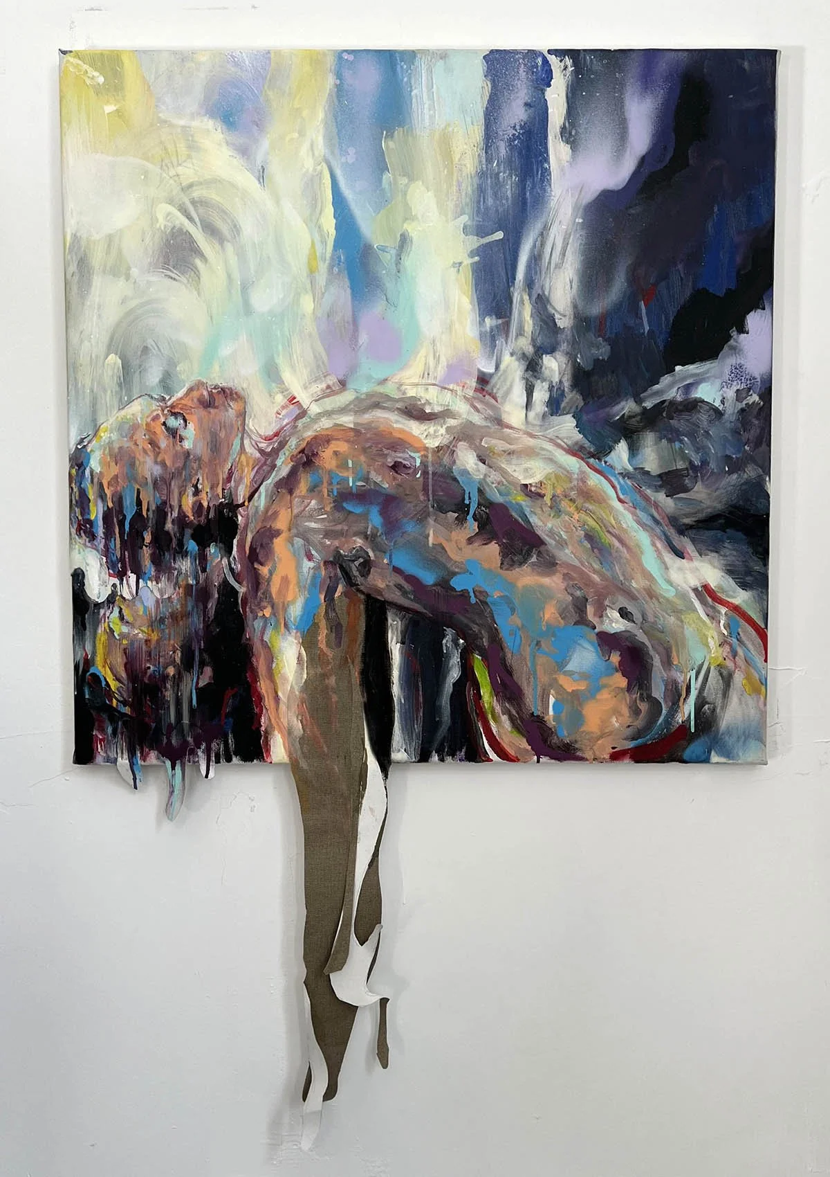 Abandon 2025, Acrylic on canvas, 115x76cm