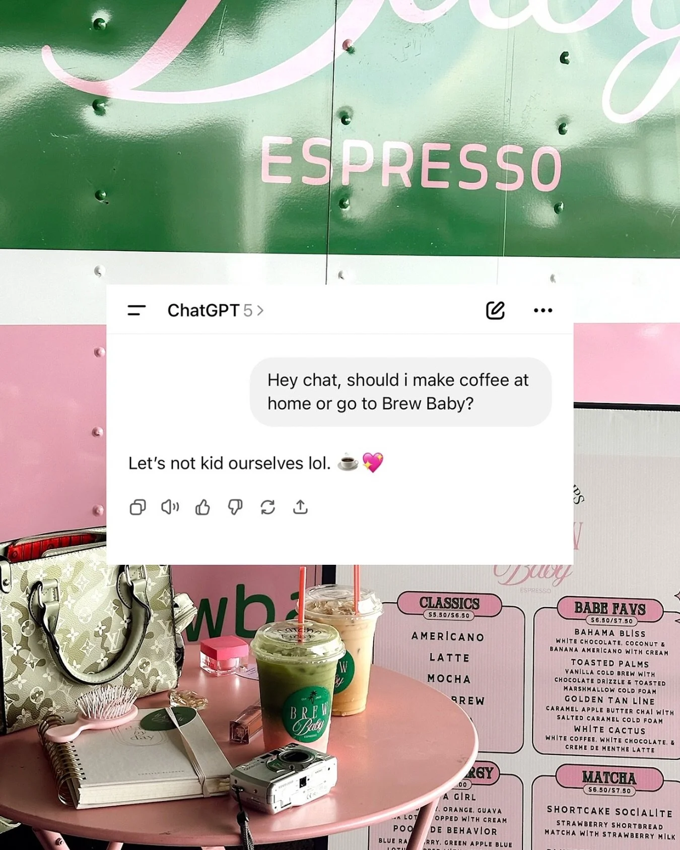 Chat knows what&rsquo;s up🤭

&bull;
#coffeetrailer #coffee #arizona #phoenix #scottsdale #chatgpt #ai #explorepages