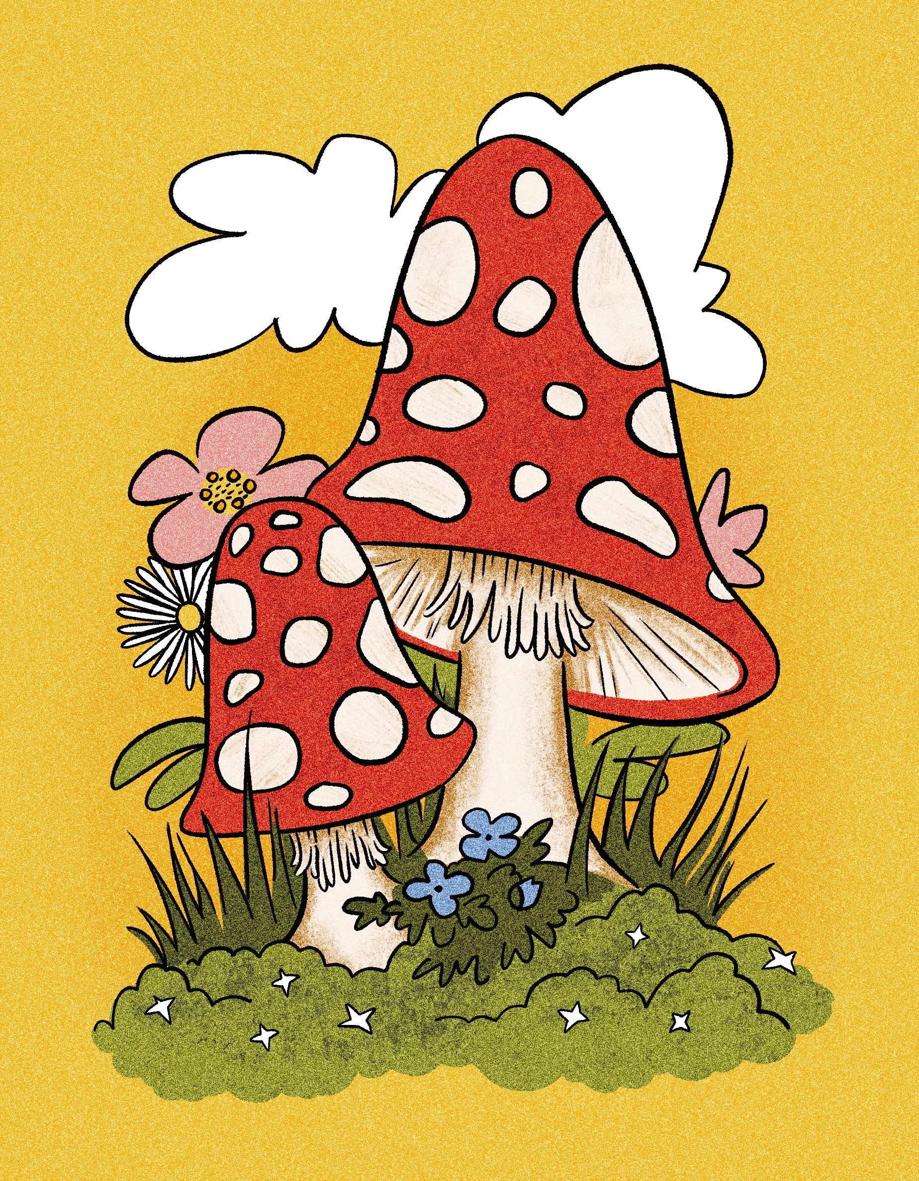 Forest Fun Guys Print