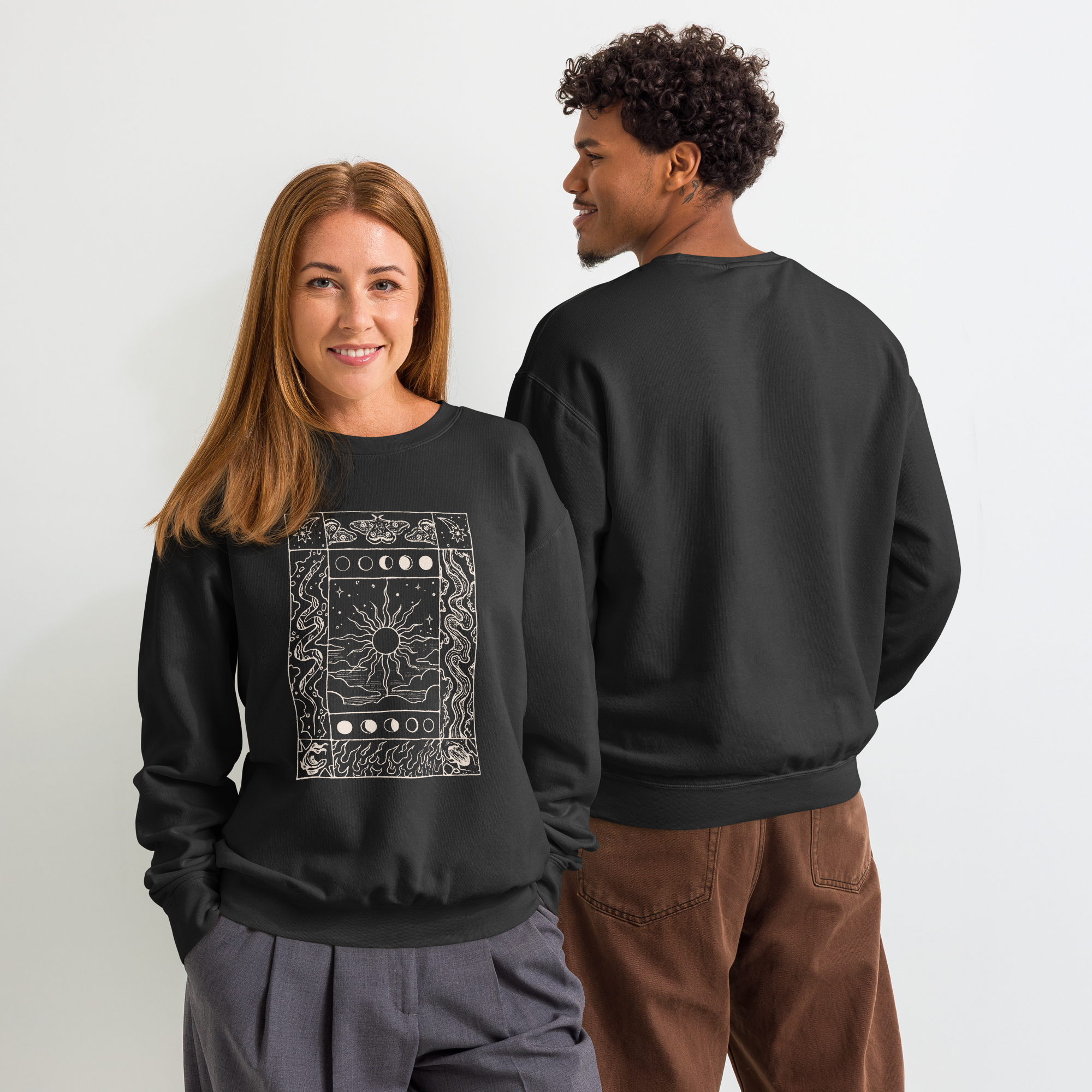 unisex-garment-dyed-lightweight-fleece-crewneck-sweatshirt-i-comfort-colors-1466-black-front-and-back-697551caa9f2b.png
