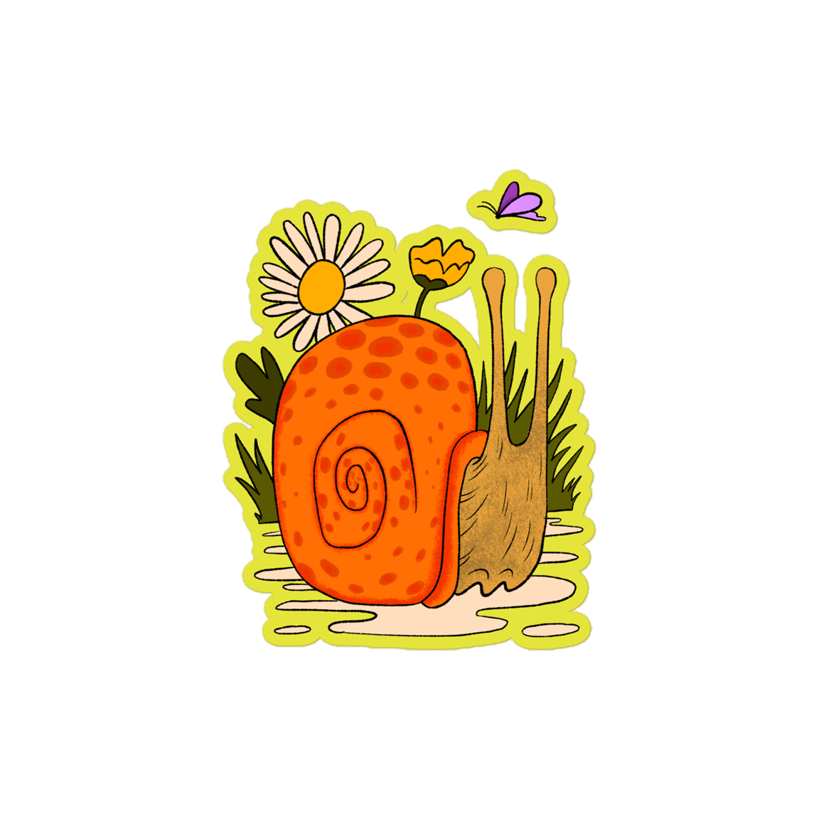 Slowly the Snail Sticker