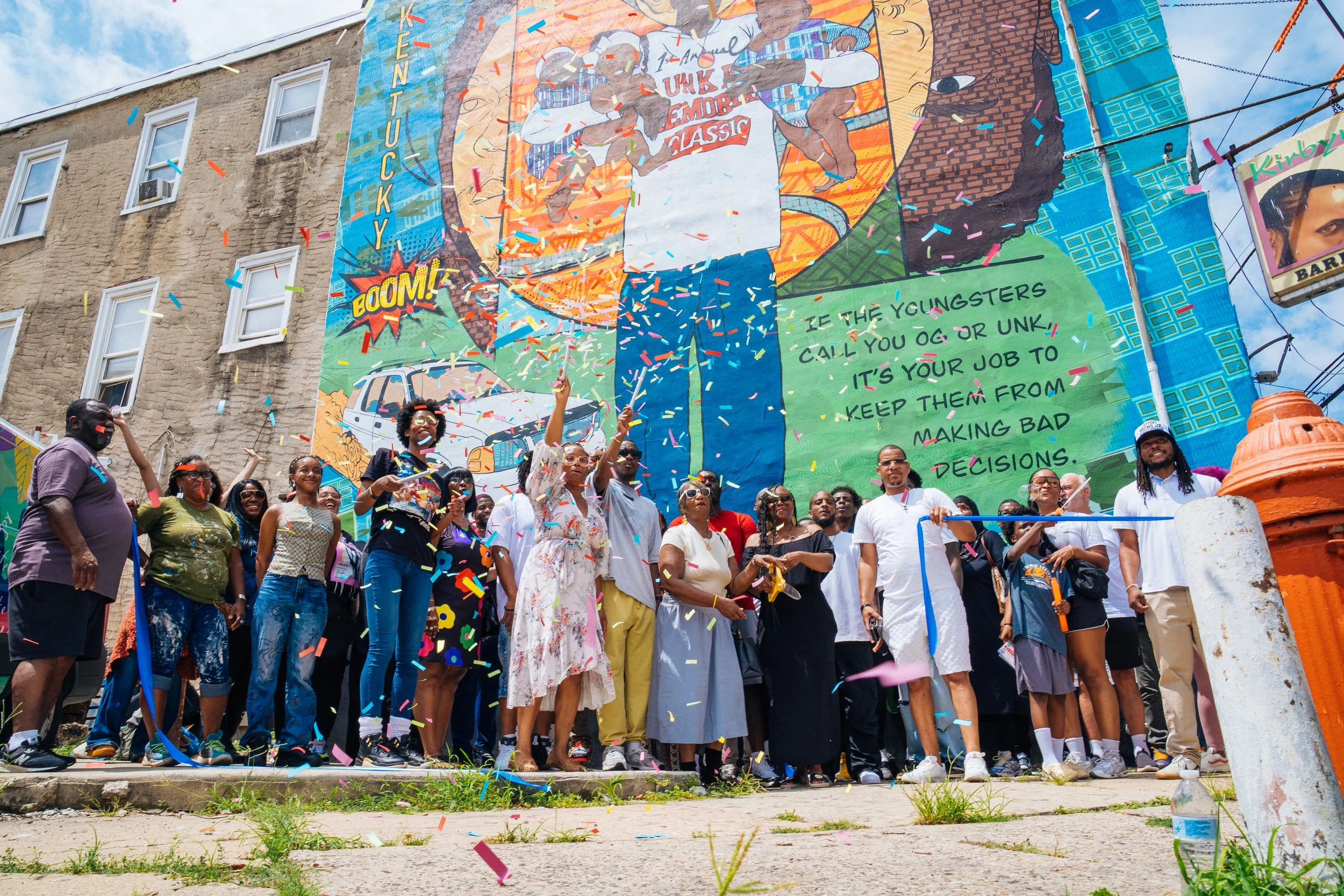 'Unk P' Mural Arts Philadelphia Dedication