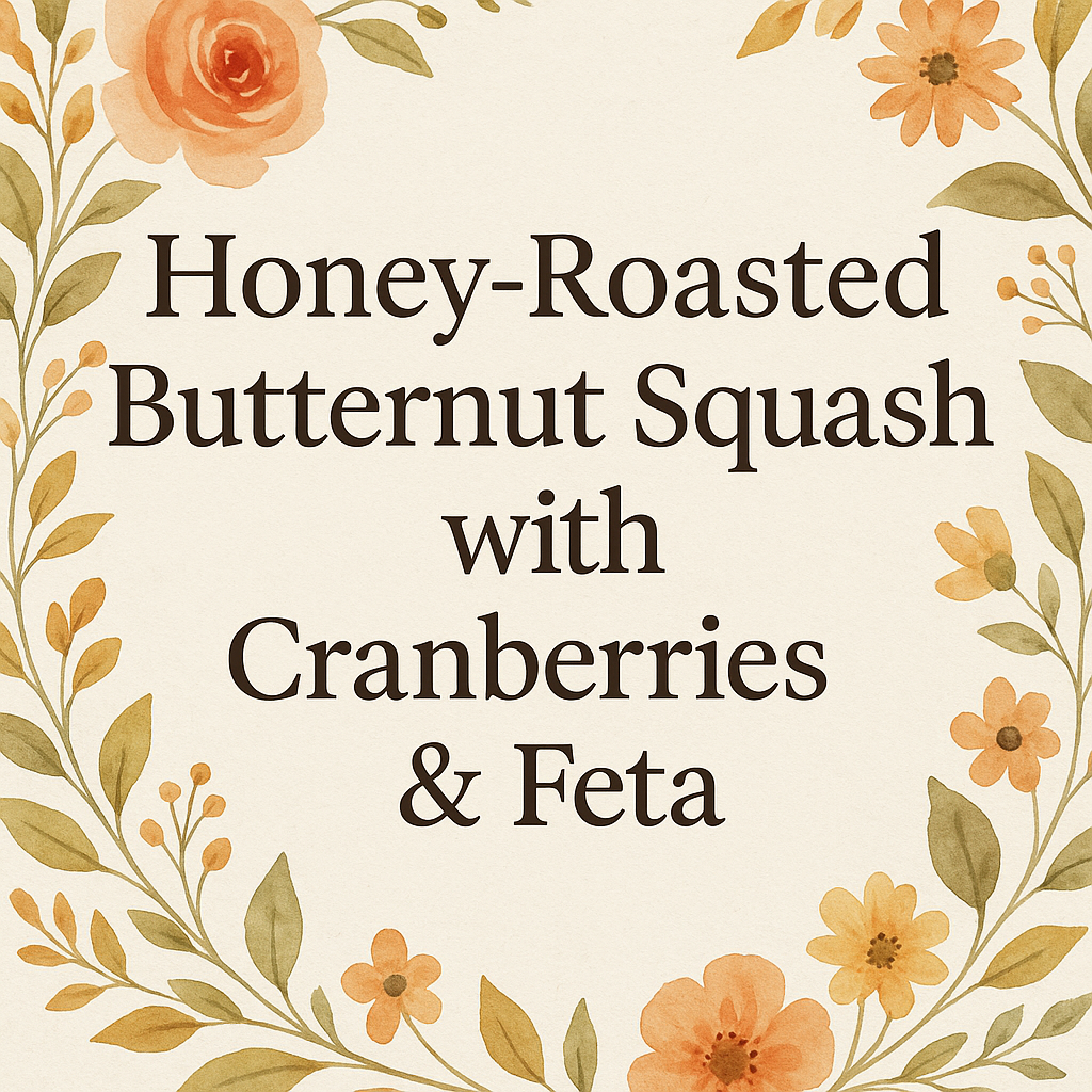 Honey-Roasted Butternut Squash with Cranberries &amp; Feta Cheese