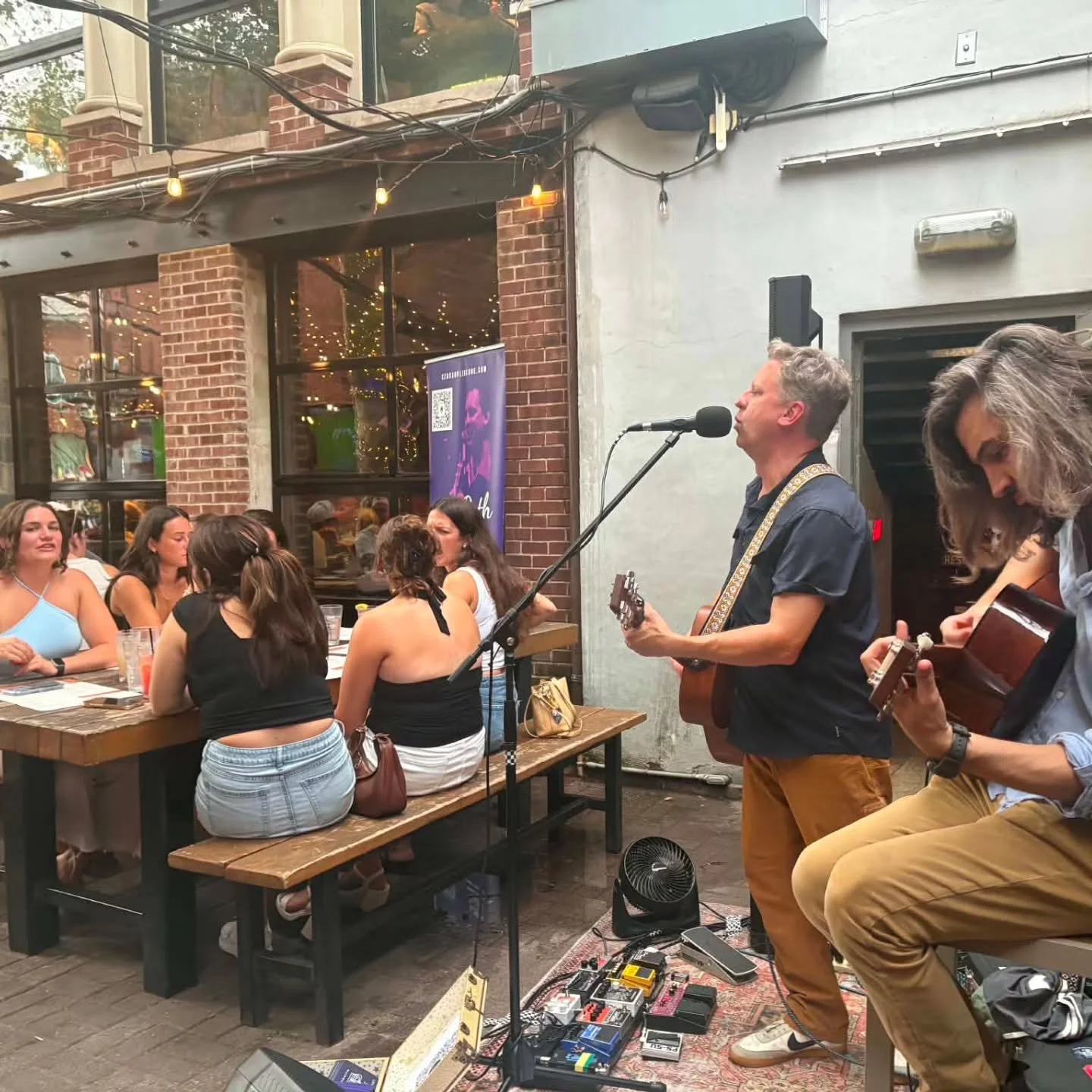 First gig at @augiesbeergarden on Fri nite, @christopherjlynn sat in on lead guitar for the third set. Fun crowd, hope to be back soon.