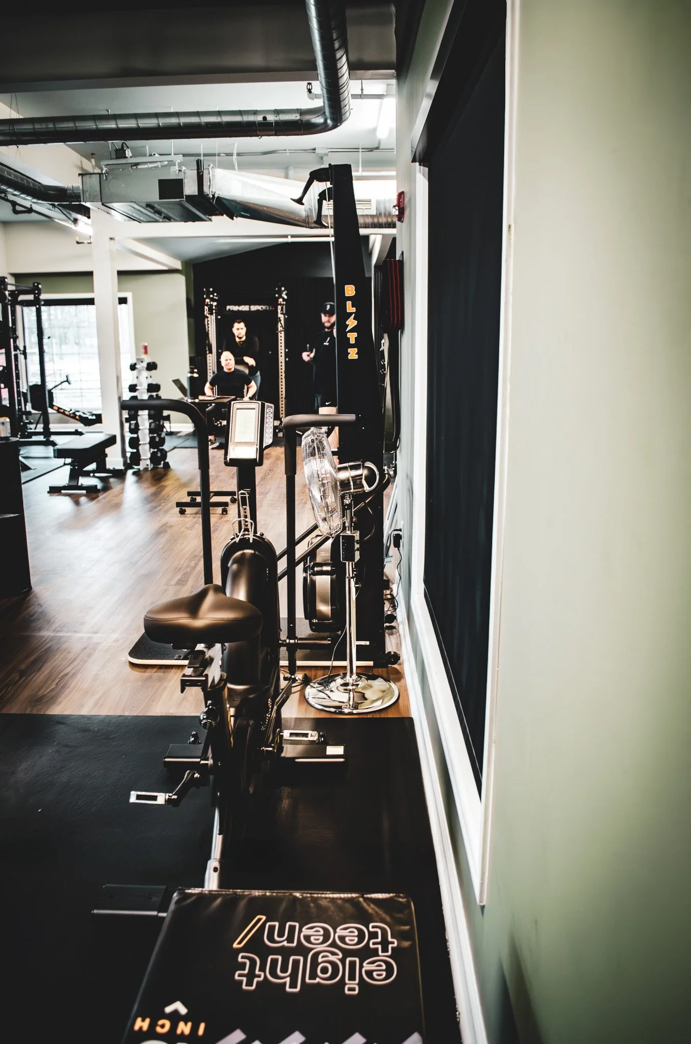Strength training area inside Archive Fitness Training where clients work with personal trainers in Carmel, IN.