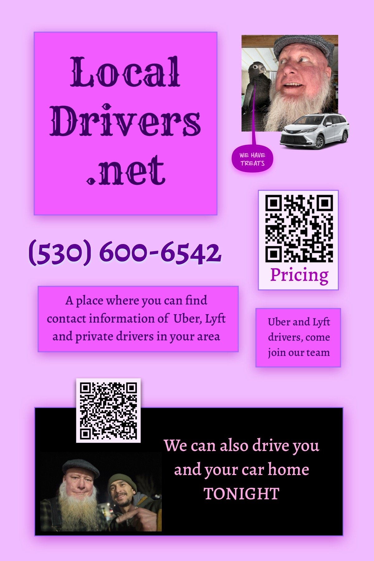 Local Taxi, Local Ride Share, Community Based in Grass Valley and Nevada City (530) 600-6542