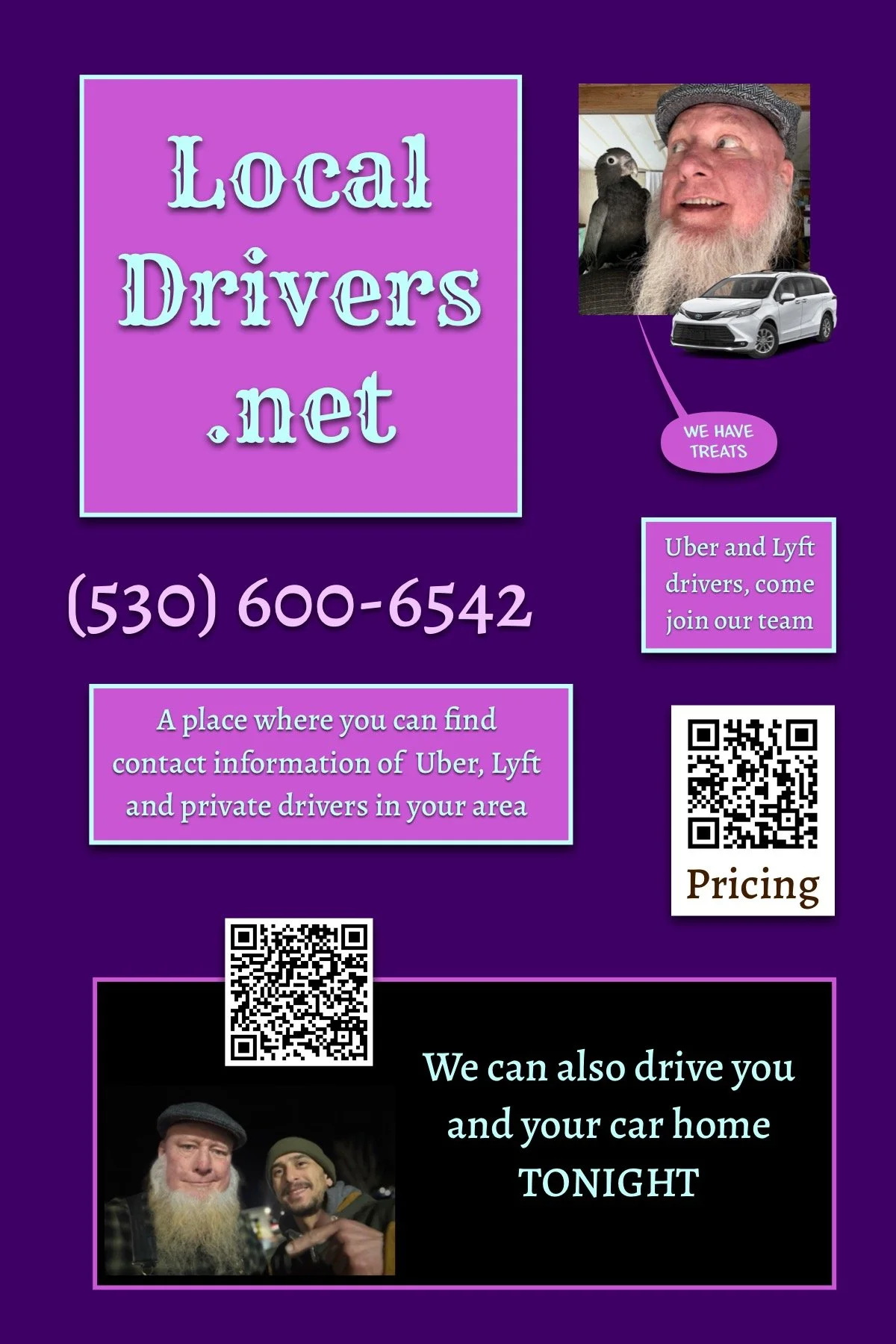 Local Taxi, Local Ride Share, Community Based in Grass Valley and Nevada City (530) 600-6542