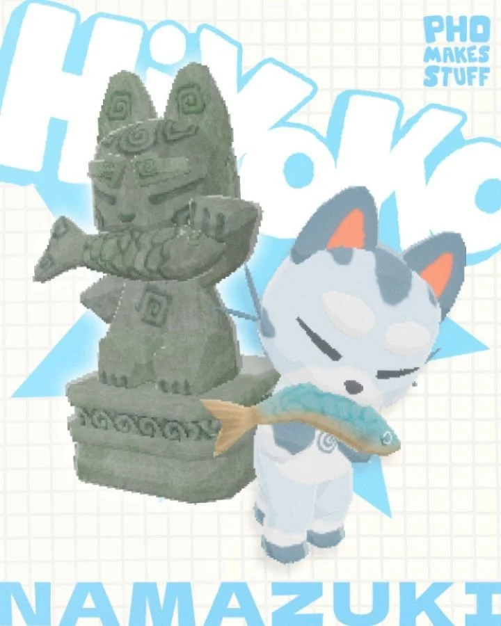 NAMAZUKI? 🌊
The shape-shifting, fish-catching cat is back! 🌀

The response to this design has been insane! Been so awesome to see so many people excited about this silly creature 🐟

I do plan on sharing a lot more news about various projects I've 