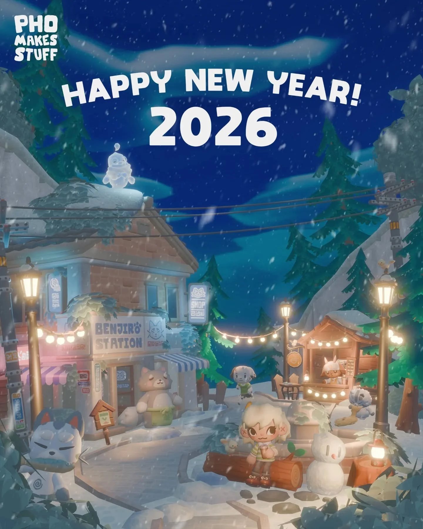 Happy New Year! 🎉

What a wild and wonderful year it's been, both with my artwork and my personal life! I've thoroughly enjoyed developing my skills in 3D, and I think I've grown so much as an artist! I've really pushed myself to go beyond my bounda