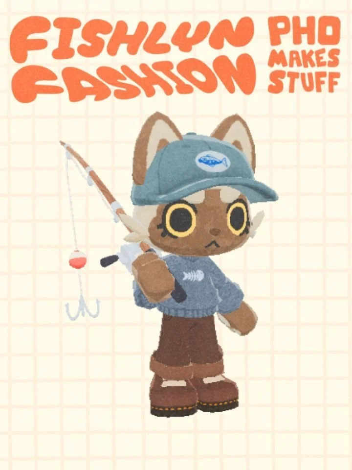 FISHLYN FASHION 🌊
In the cosy, coastal town of Fishlyn, Cat Kids flock to cast their lines and reel it in big! To match demand, a prestigious fashion designer has set up shop in the region, selling her stylish collection to a new audience 🐟

As you