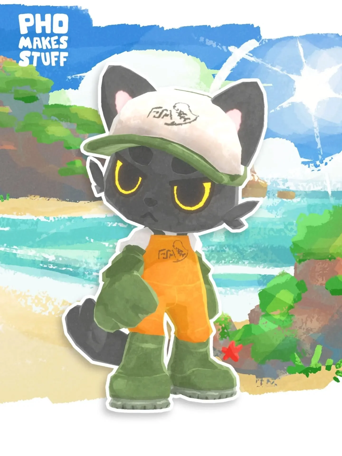 LET'S DRAW SOME BEACH LEVELS! 🐟
My monthly zine: Hiyoko Pocket 7 is out now! In this issue we dive into some fresh concept art for my gamedev project, Fish Stick Academy! 🌊

When I started this zine, the idea was to push me to try new things each m