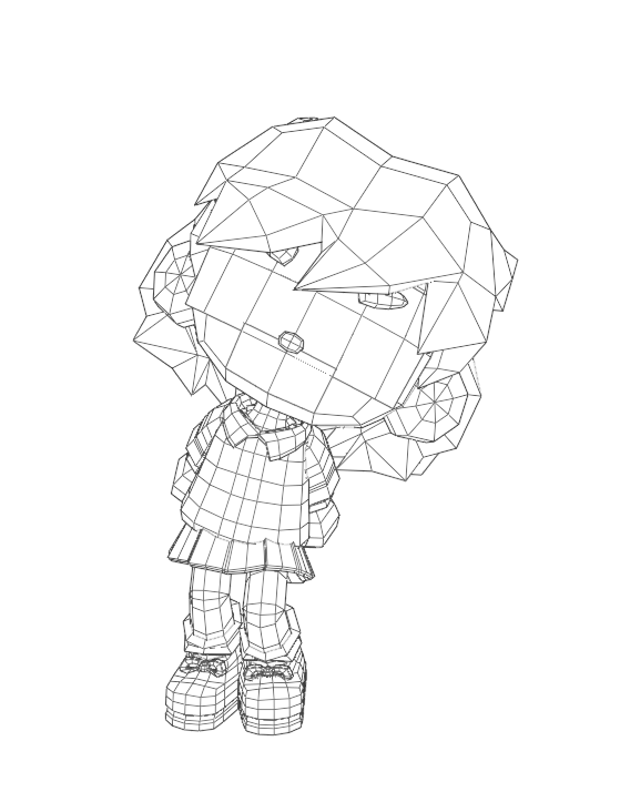 Player variation no. 2 // wireframe