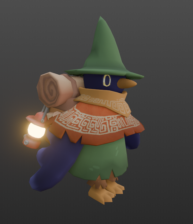 Early clover design with long cloak