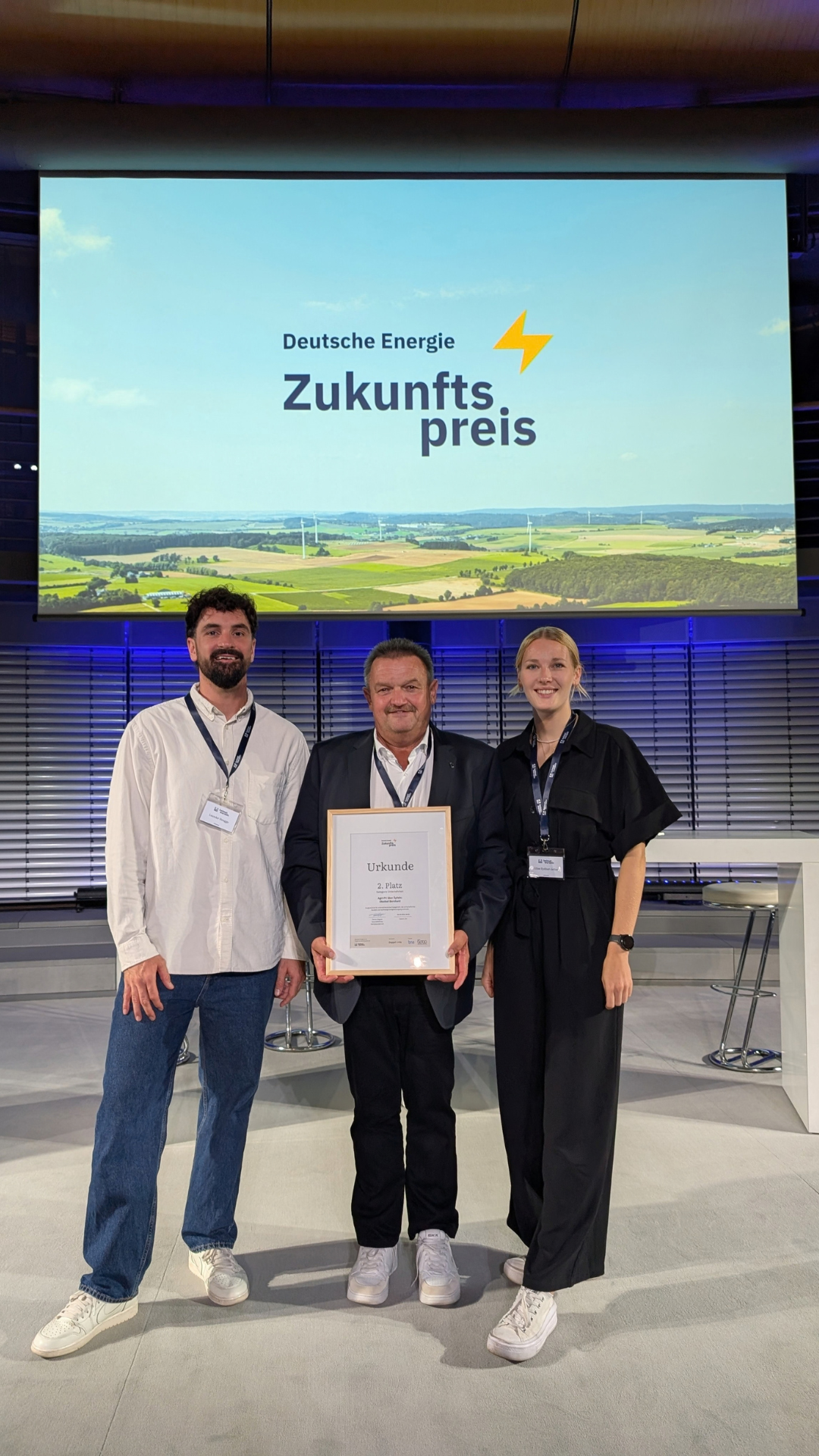 Auszeichnung beim Zukunftspreis Deutsche Energie