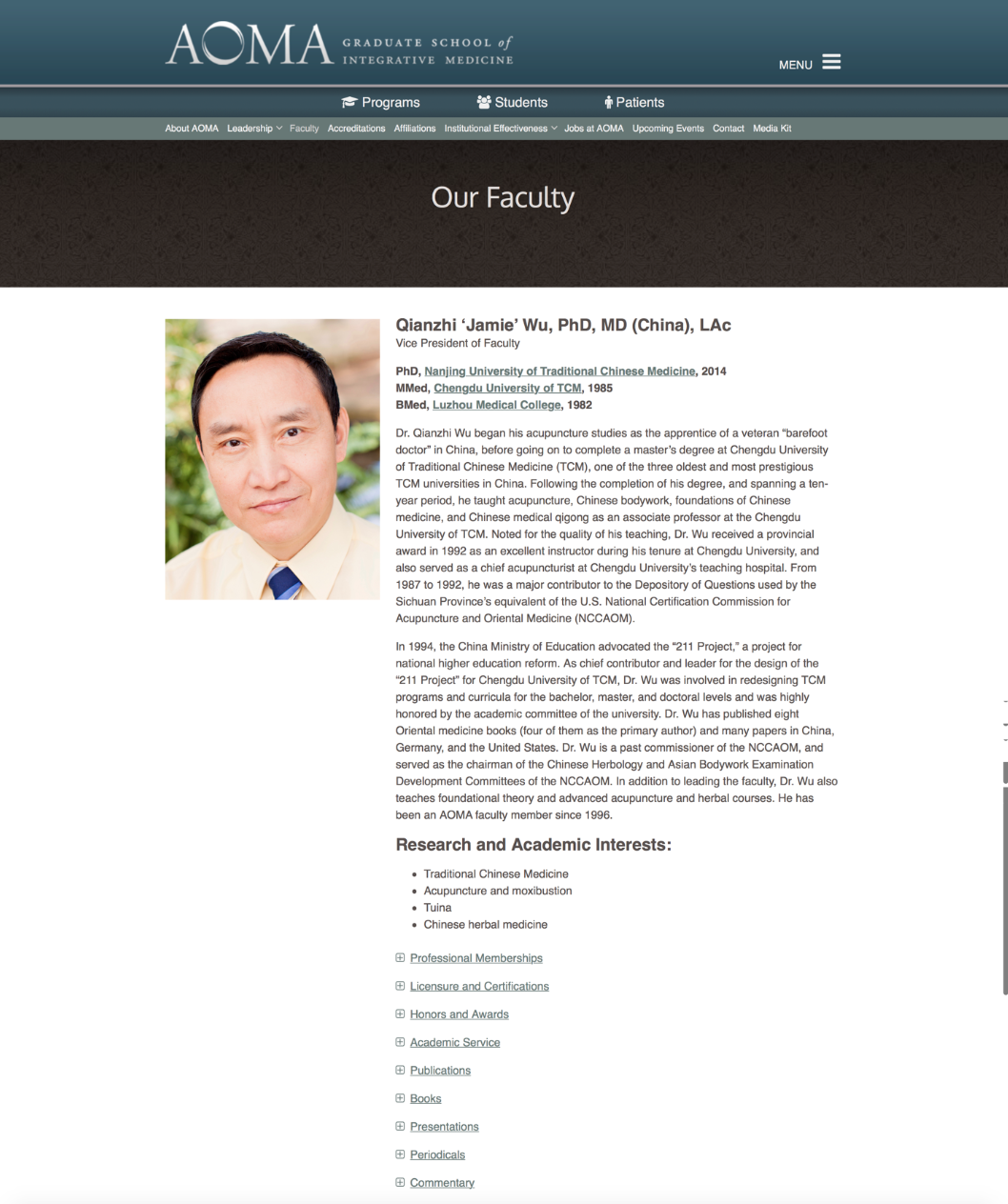 ⇧ Faculty website bio UX overhaul (Copy)