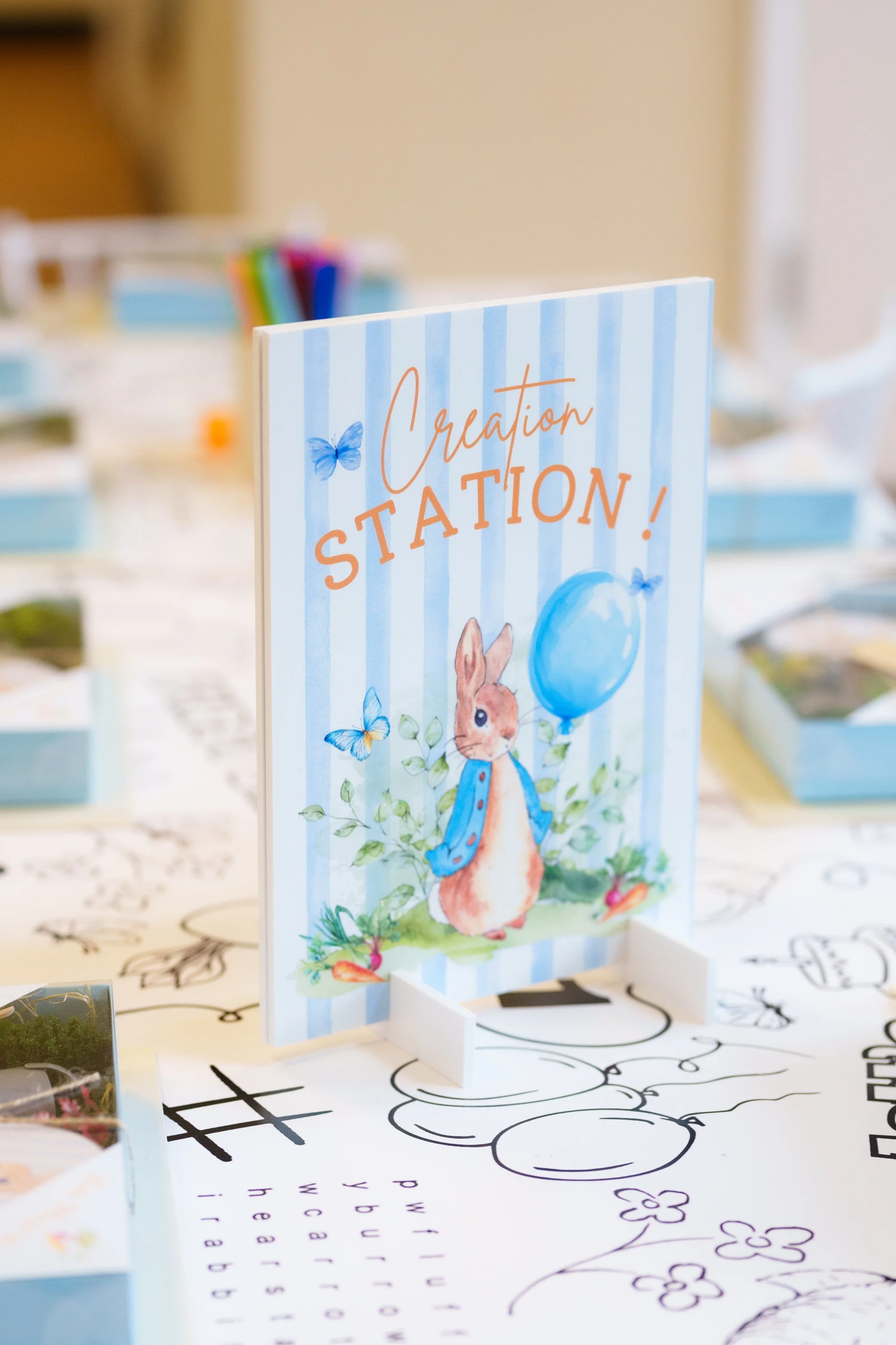 Grumpy fox soft play Surrey colouring station
