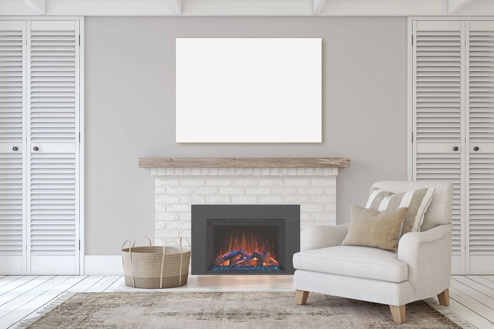Modern Flames Redstone 36-inch electric fireplace insert with trim