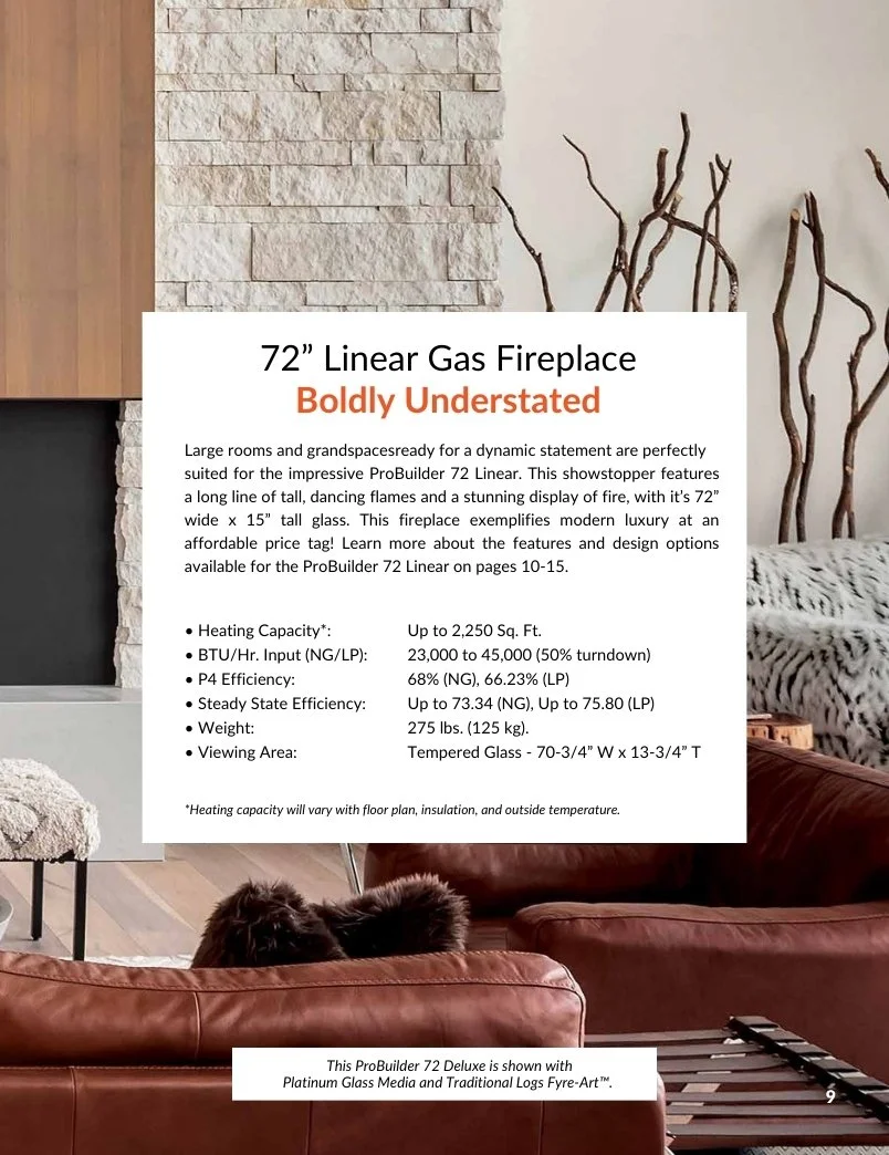 specifications for the FPX 72 Linear Probuilder