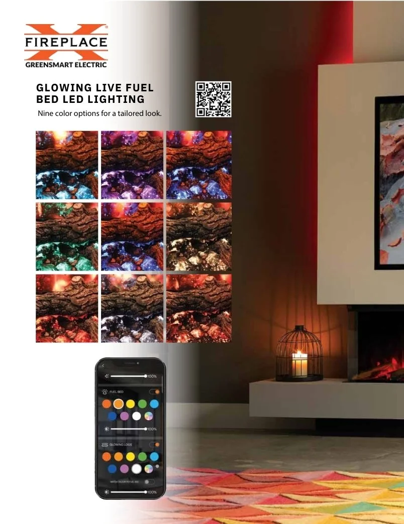 color options for fpx electric firepace