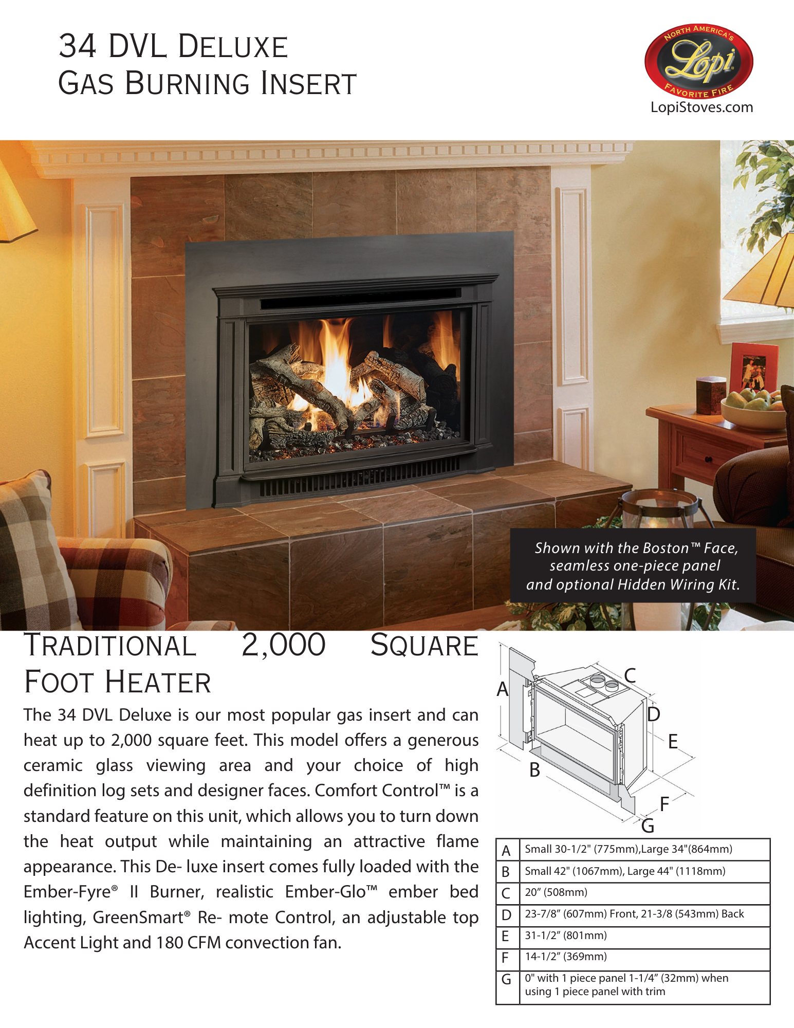 traditional gas fireplace on tile wall in a living room