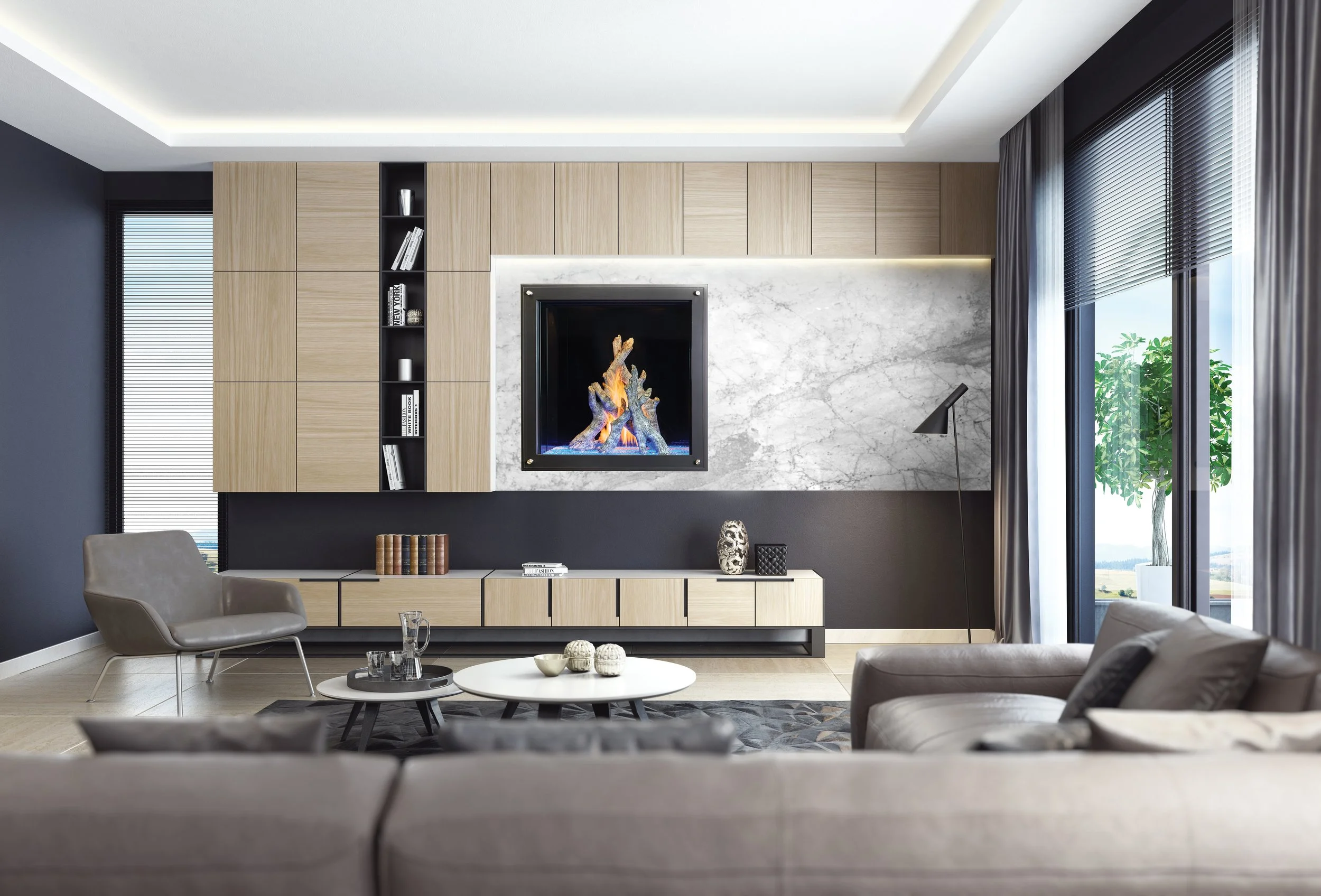 DaVinci Maestro gas fireplace in modern living space