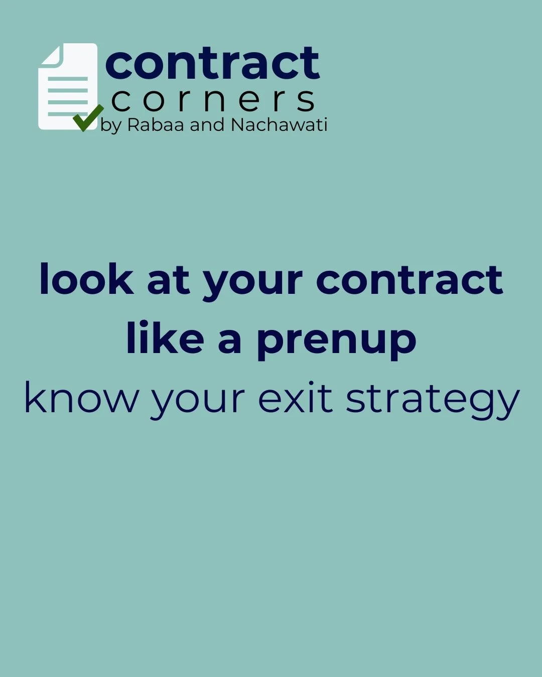 ⚠️ A good employment contract is a lot like a prenup &mdash; it doesn&rsquo;t mean you&rsquo;re planning for things to go wrong, but it does make sure that if they do, the exit is clear and far less messy. Notice provisions, termination terms, and po