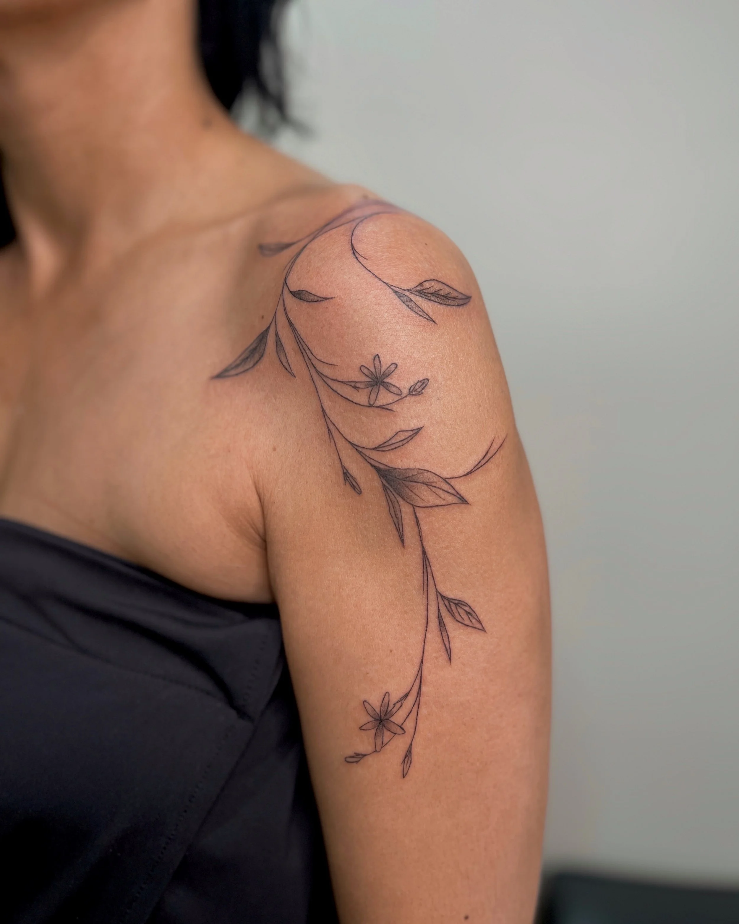 Floral sleeve tattoo