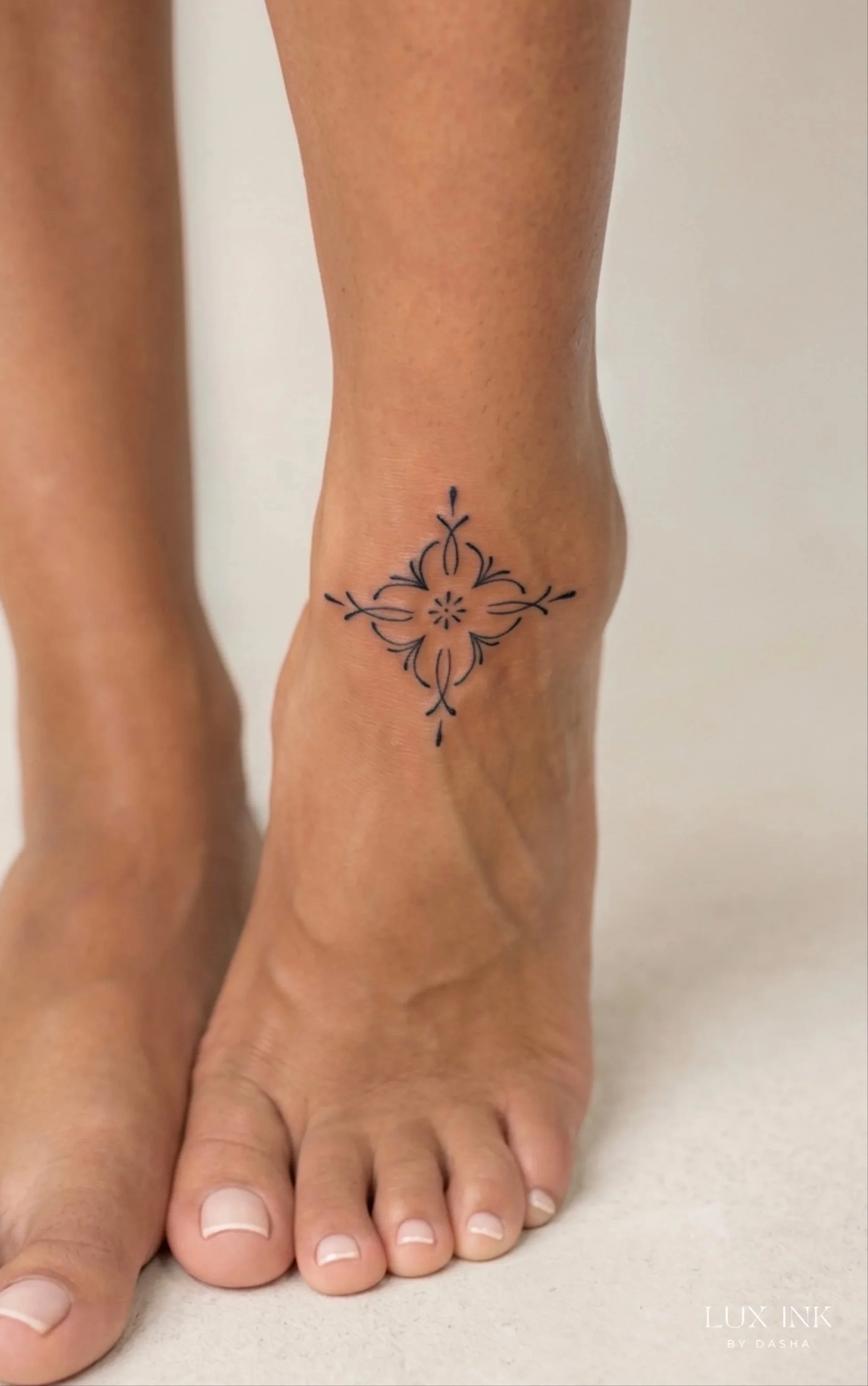 Ornamental tattoo.