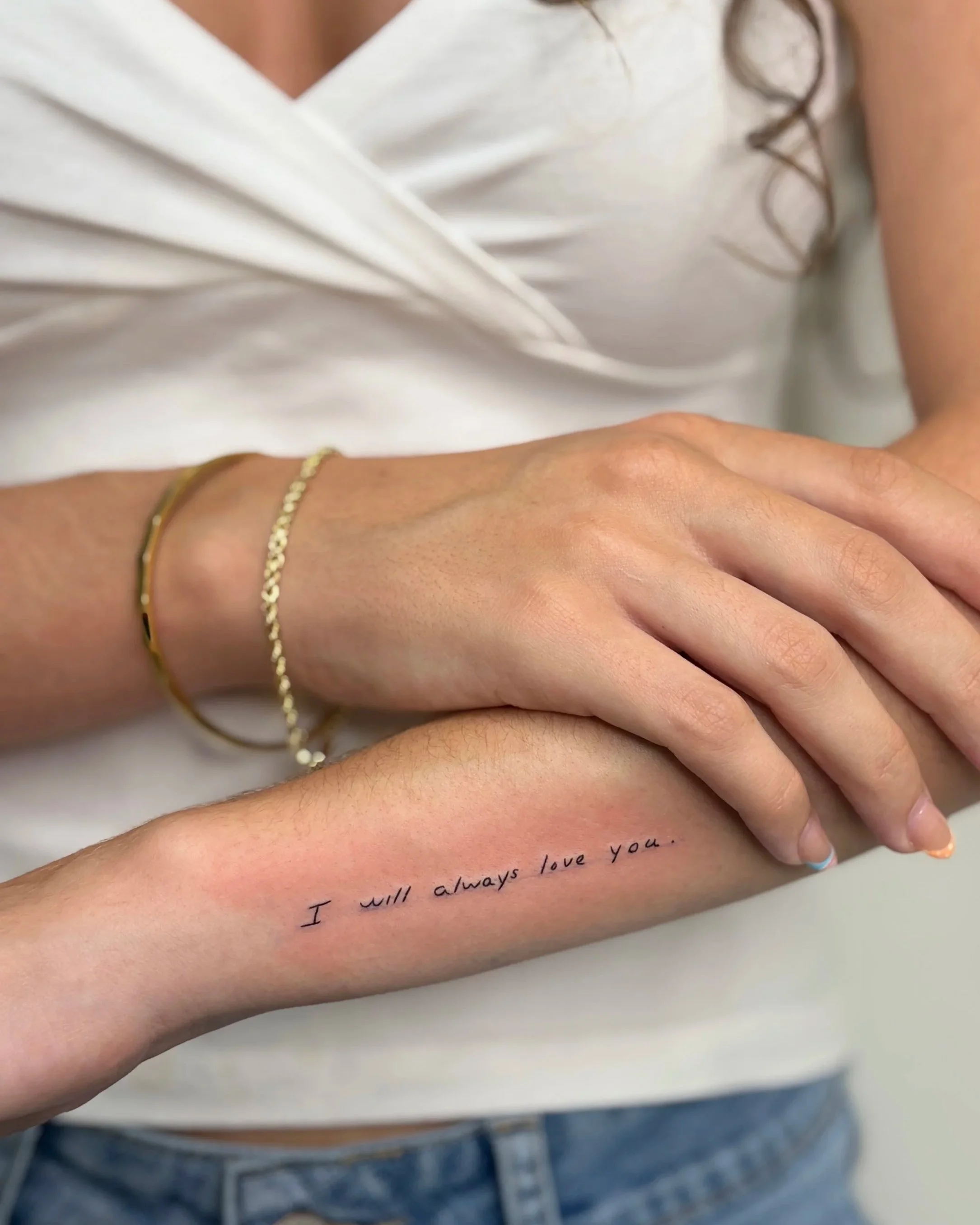 Handwriting tattoo