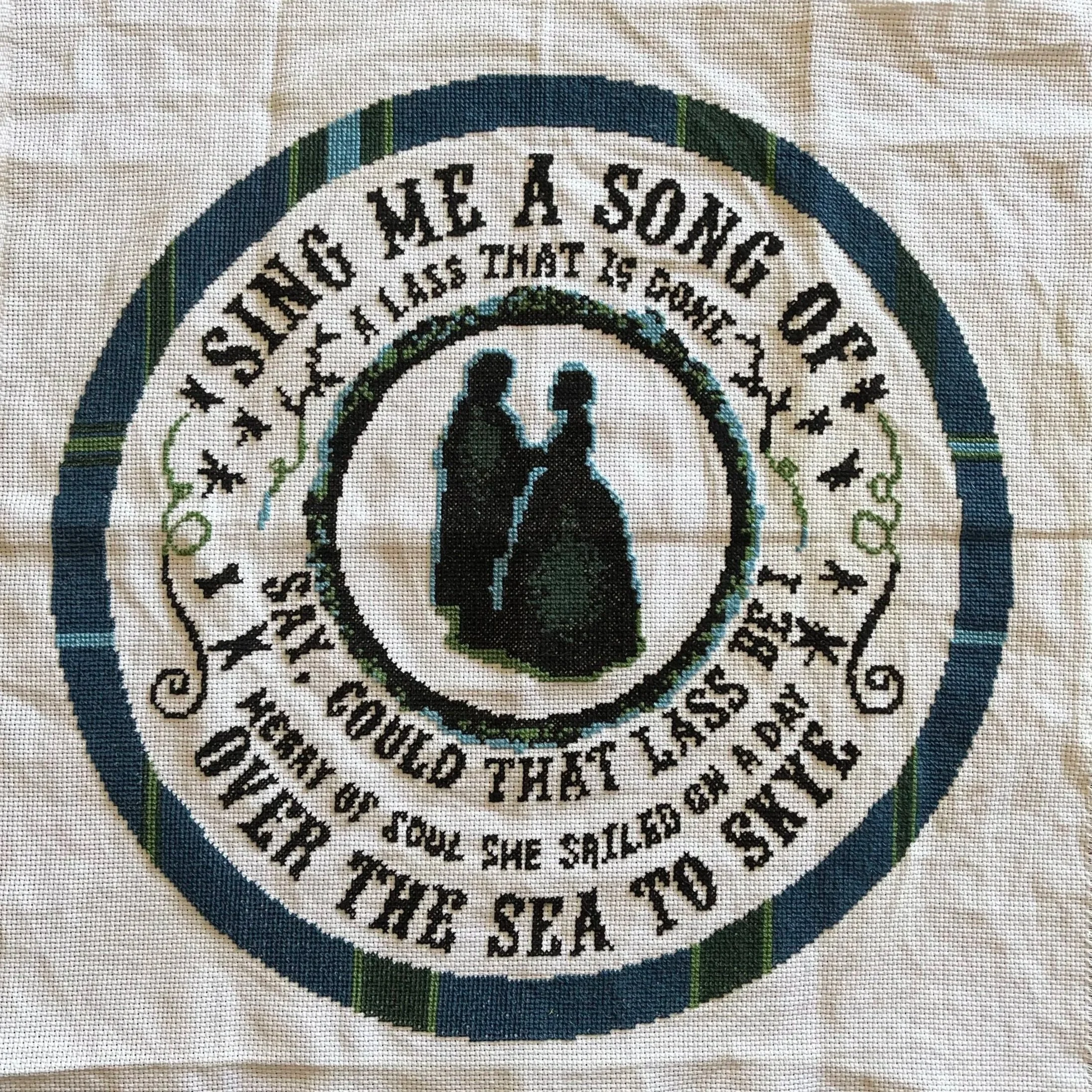 This one's not technically finished, because I'm going to turn it into a pillow