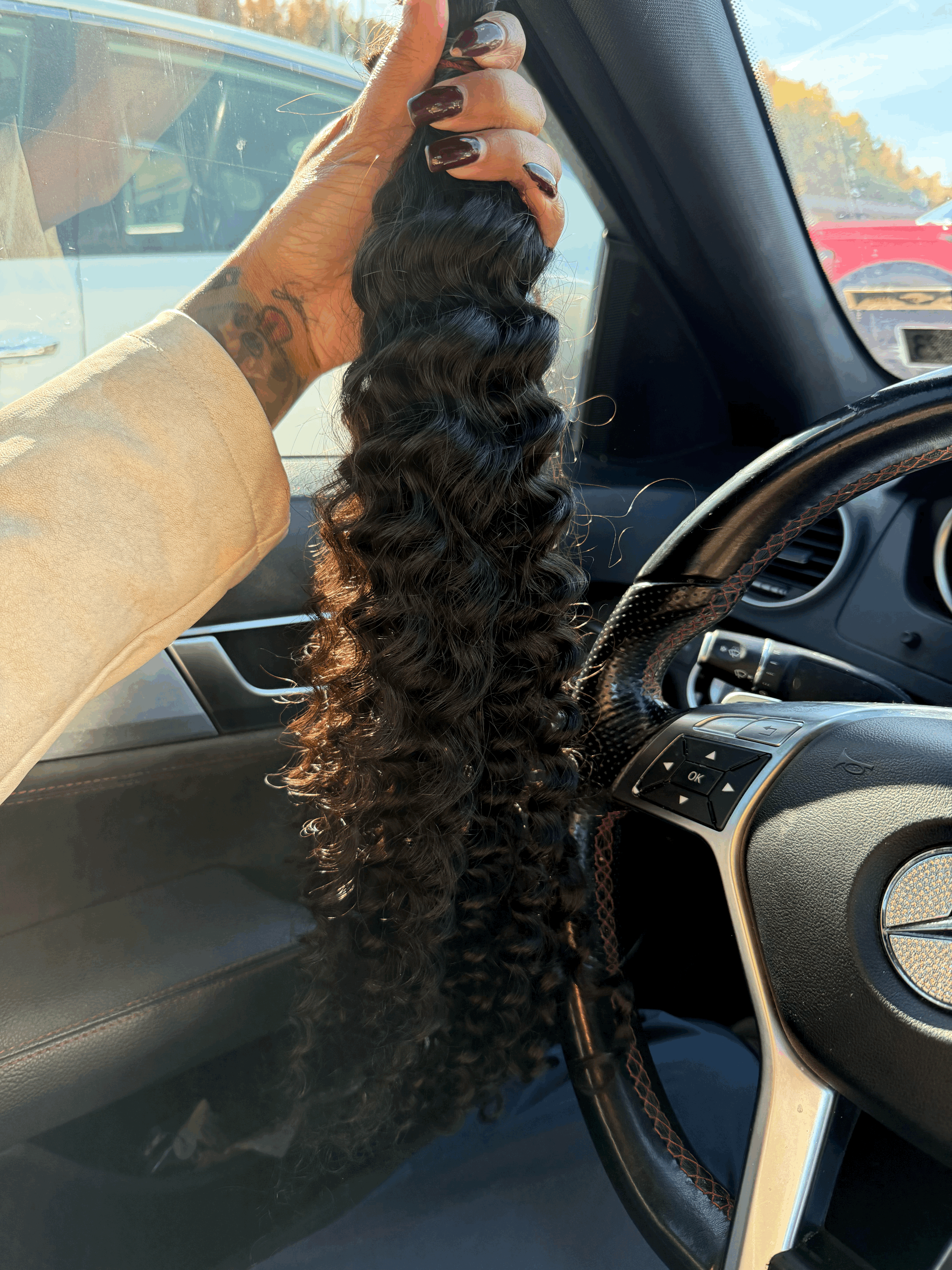 22inch Bulk Raw Deep Curly