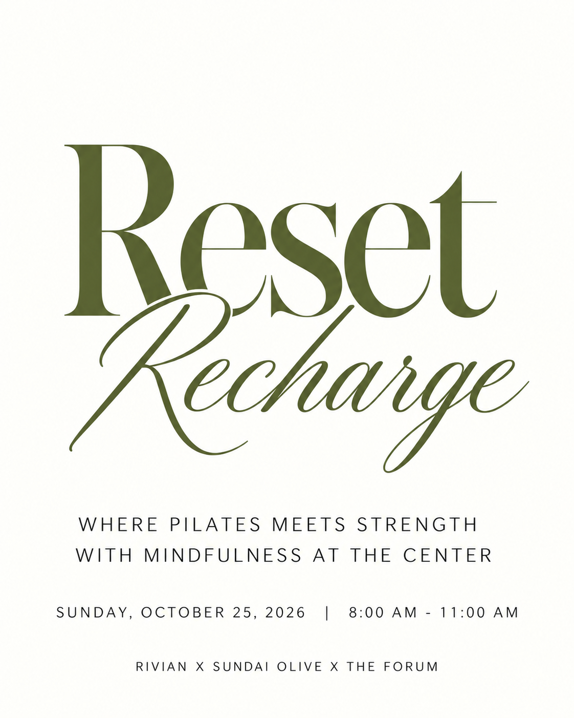 Reset & Recharge